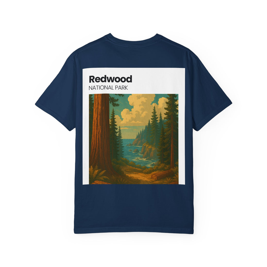 Redwood National Park landscape T-Shirt | Vintage nature scene