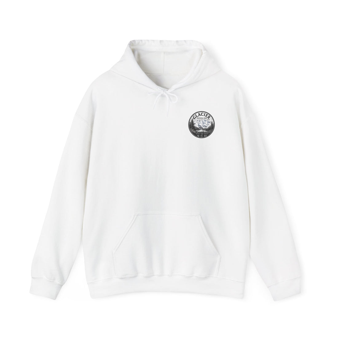 Glacier National Park Snowy Peaks Hoodie1