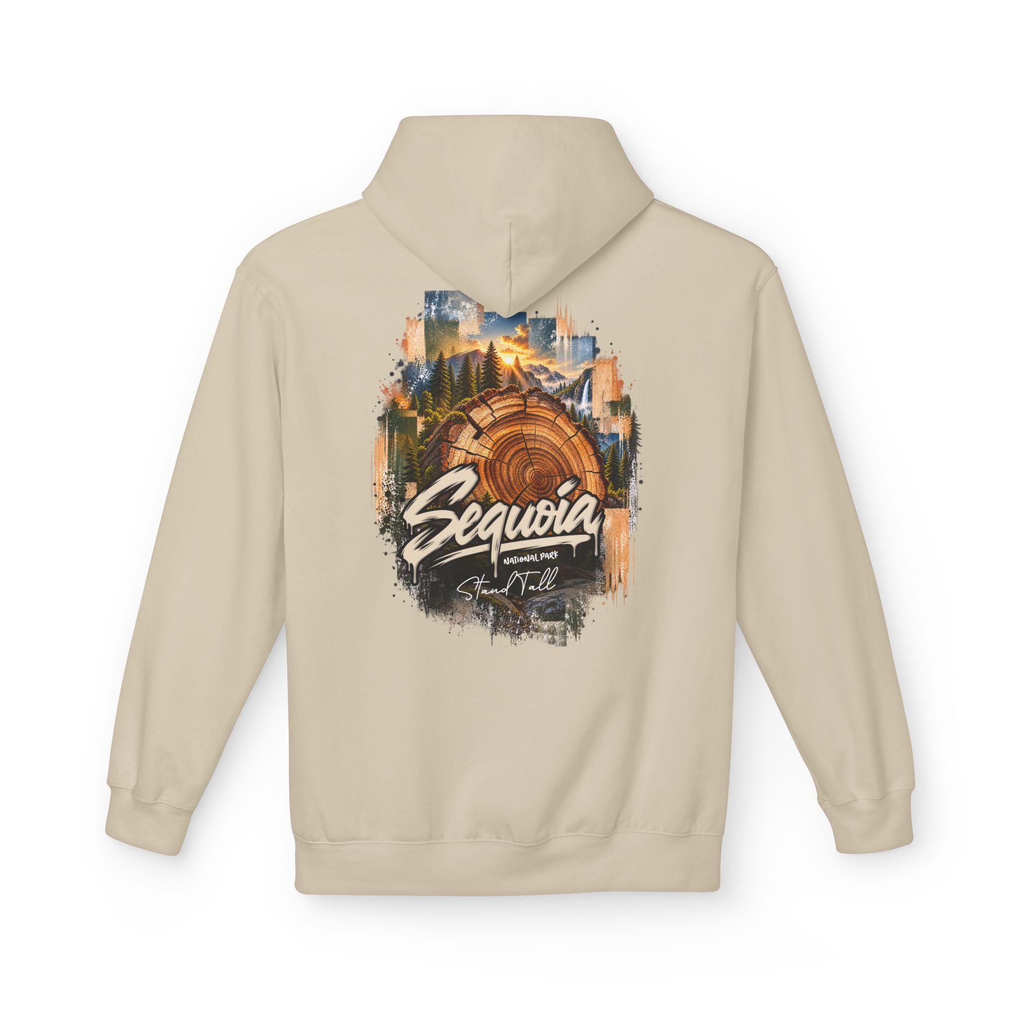 Sequoia National Park – Tree Rings Stand Tall Graphic Hoodie