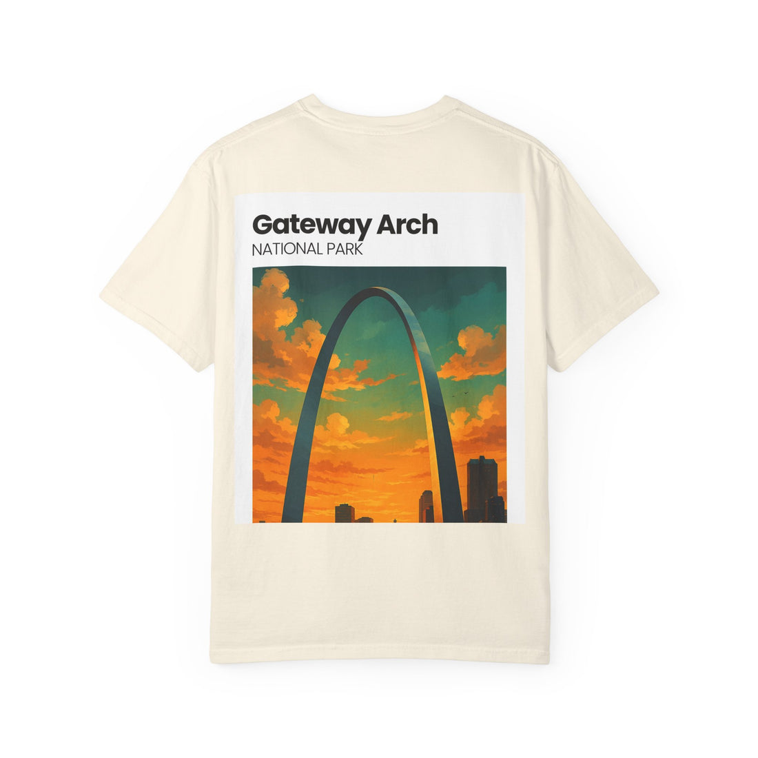 Gateway Arch National Park T-Shirt | St. Louis Skyline Sunset