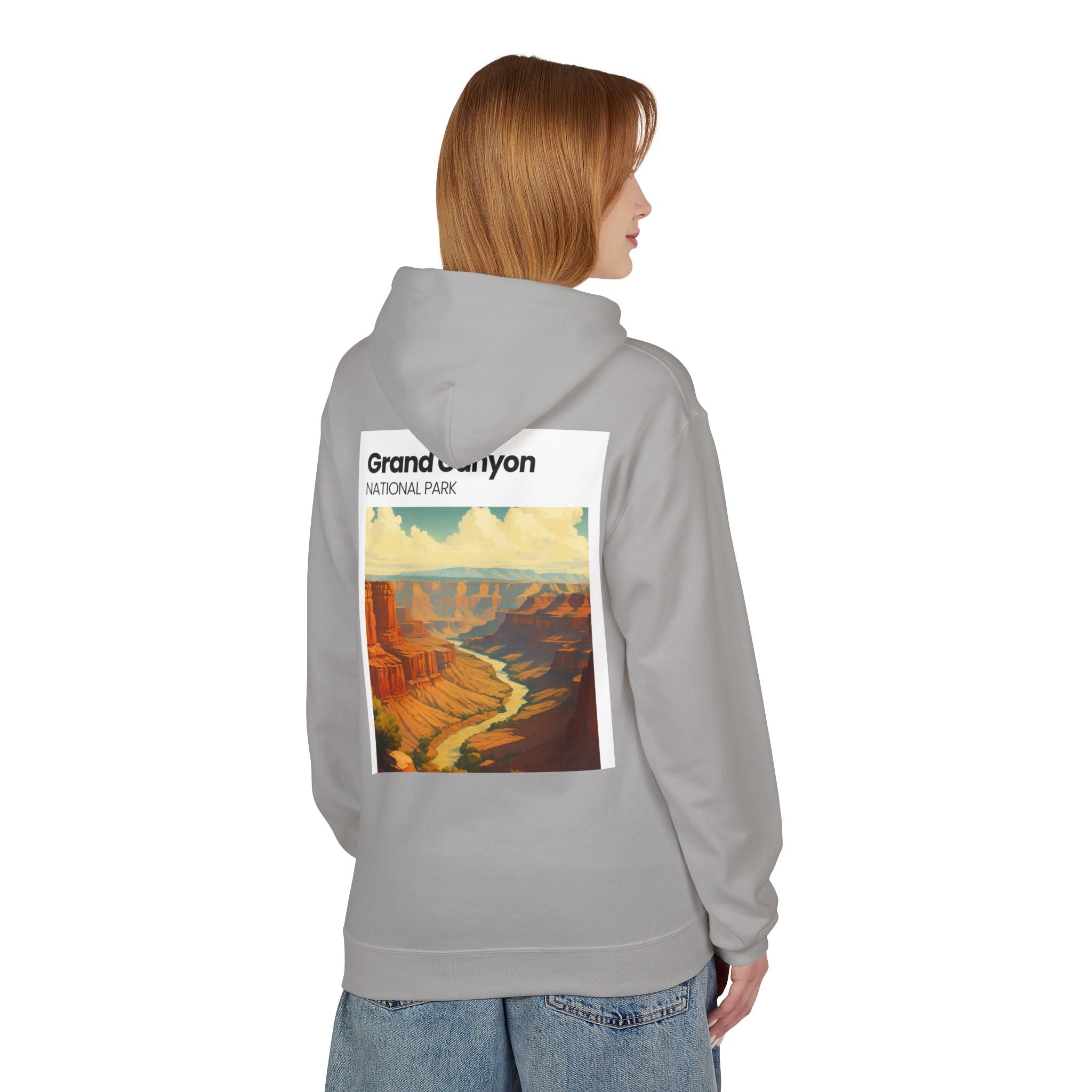 Grand Canyon Vintage Poster Hoodie | National Park Canyon Art