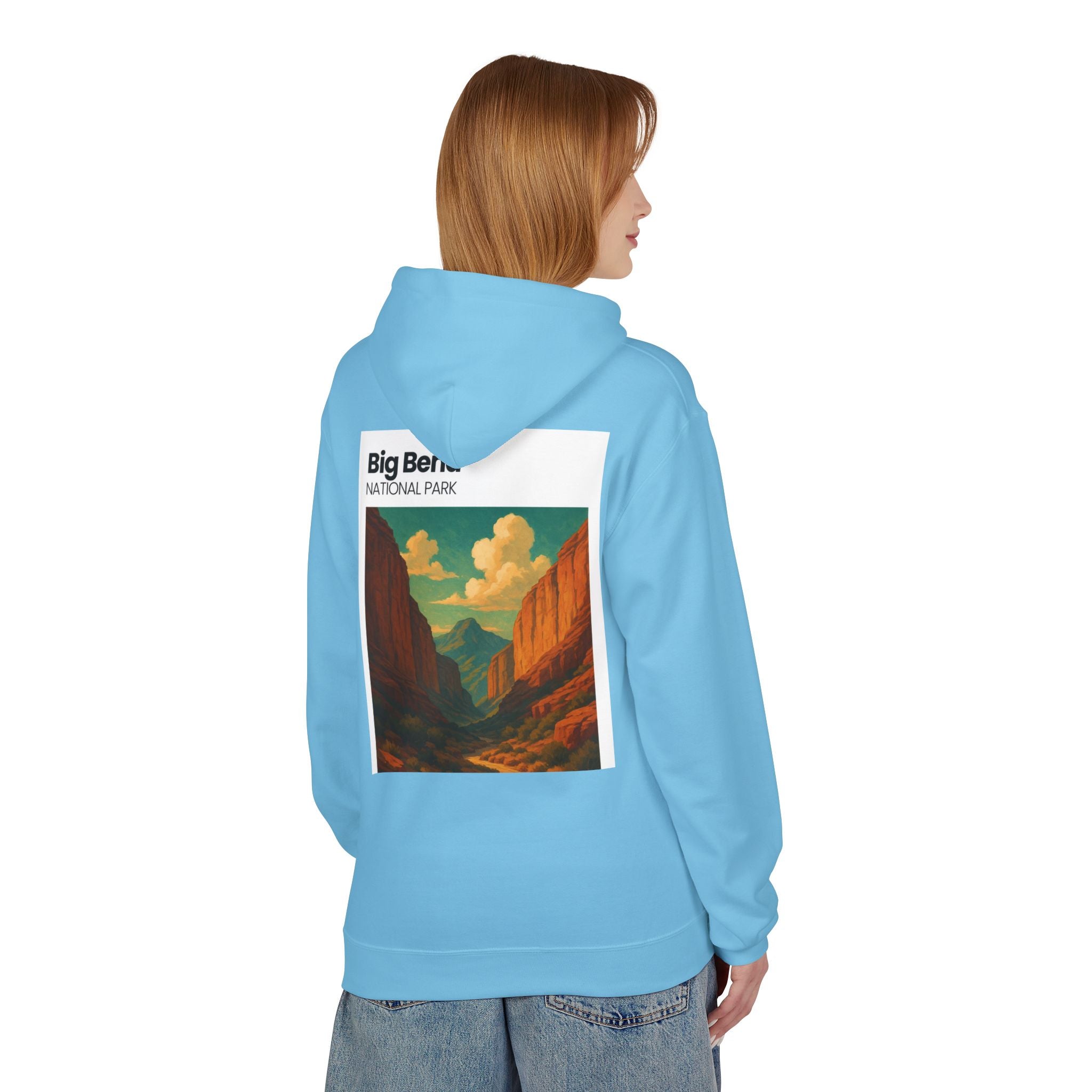 Big Bend National Park Hoodie | Vintage Canyon Landscape Print