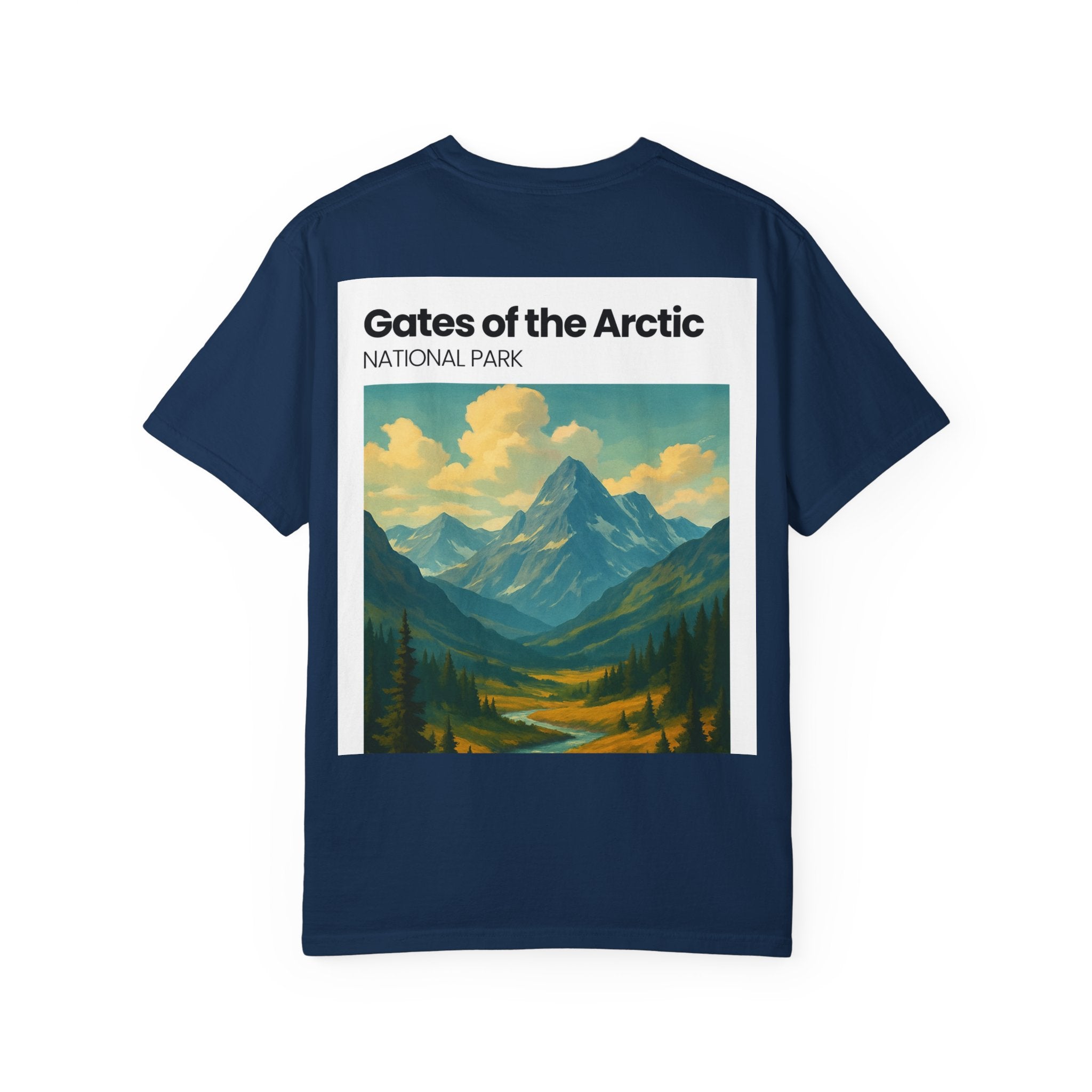 Gates of the Arctic Mountain Landscape T-shirt | National Park Poster Artwork