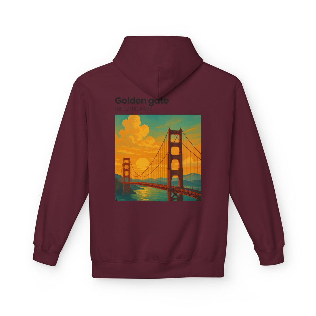 Golden Gate National Park illustration Hoodie | Golden Gate Bridge travel sweatshirt