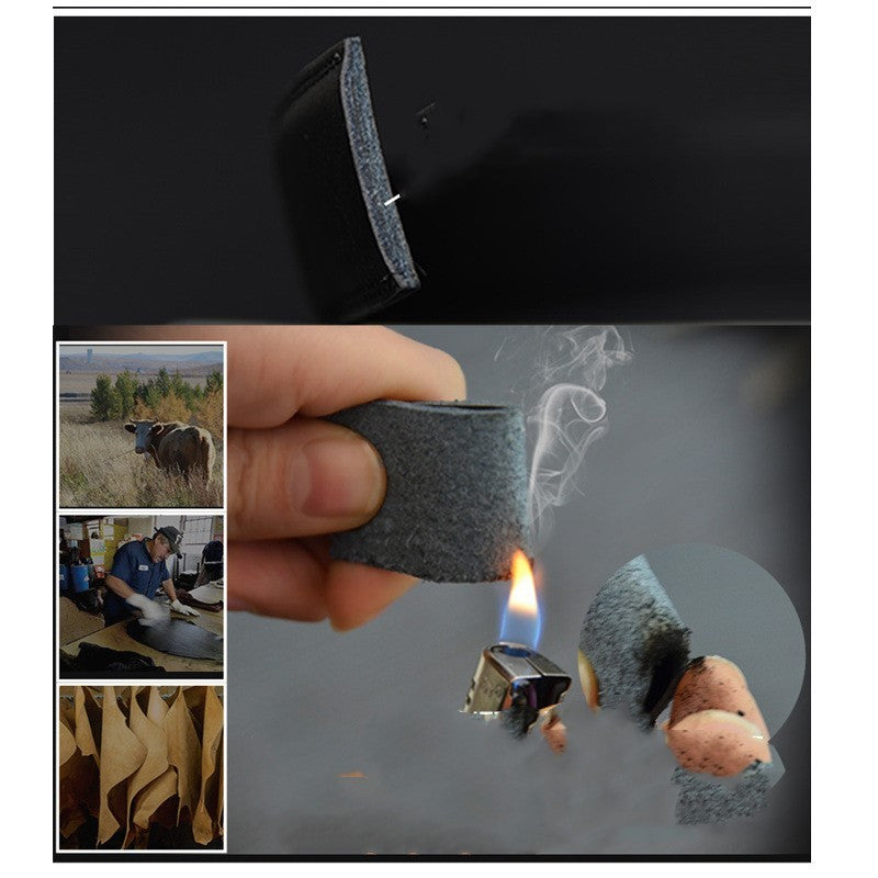 Business fashion casual two-layer leather belt