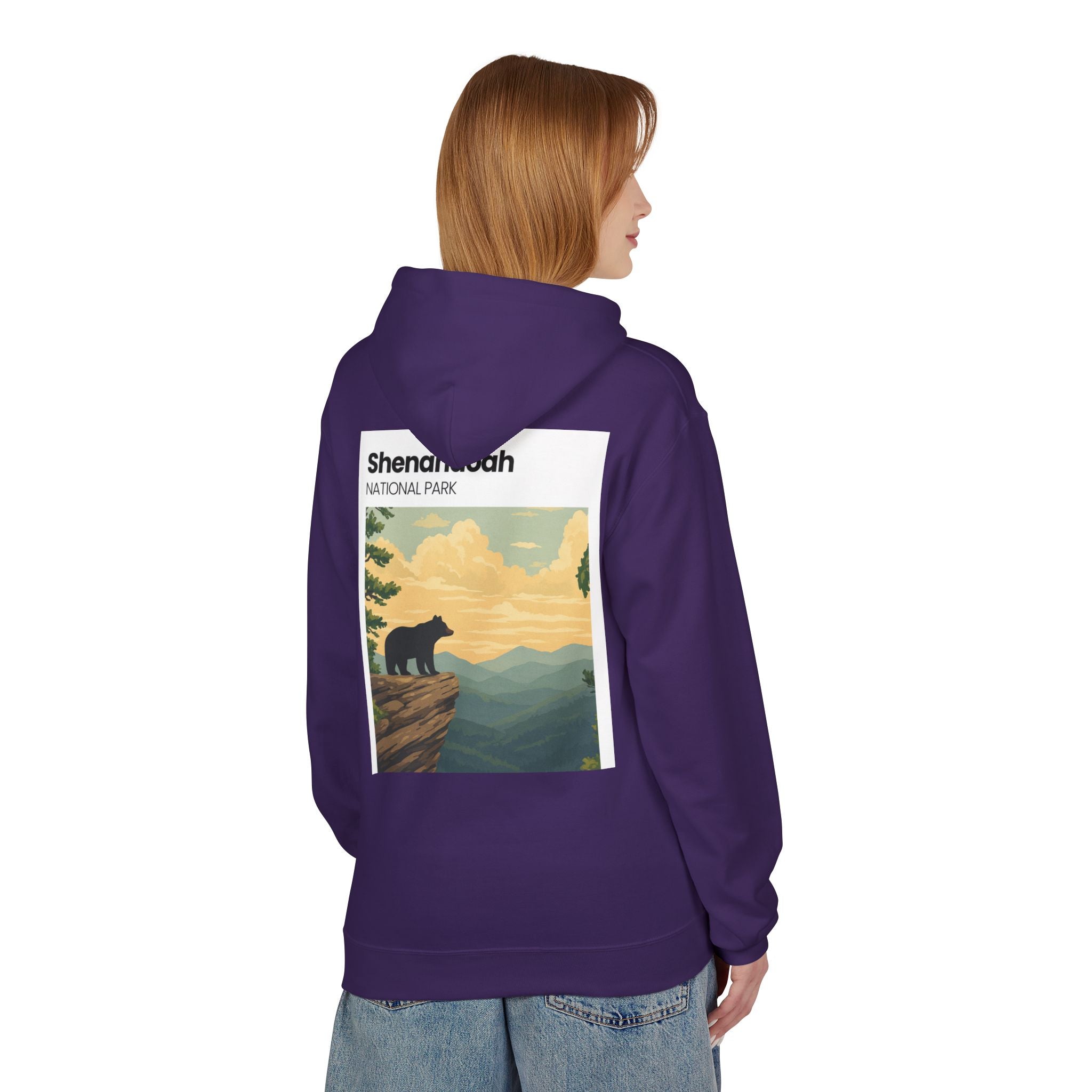 Shenandoah National Park Bear Hoodie | Vintage Travel Poster style