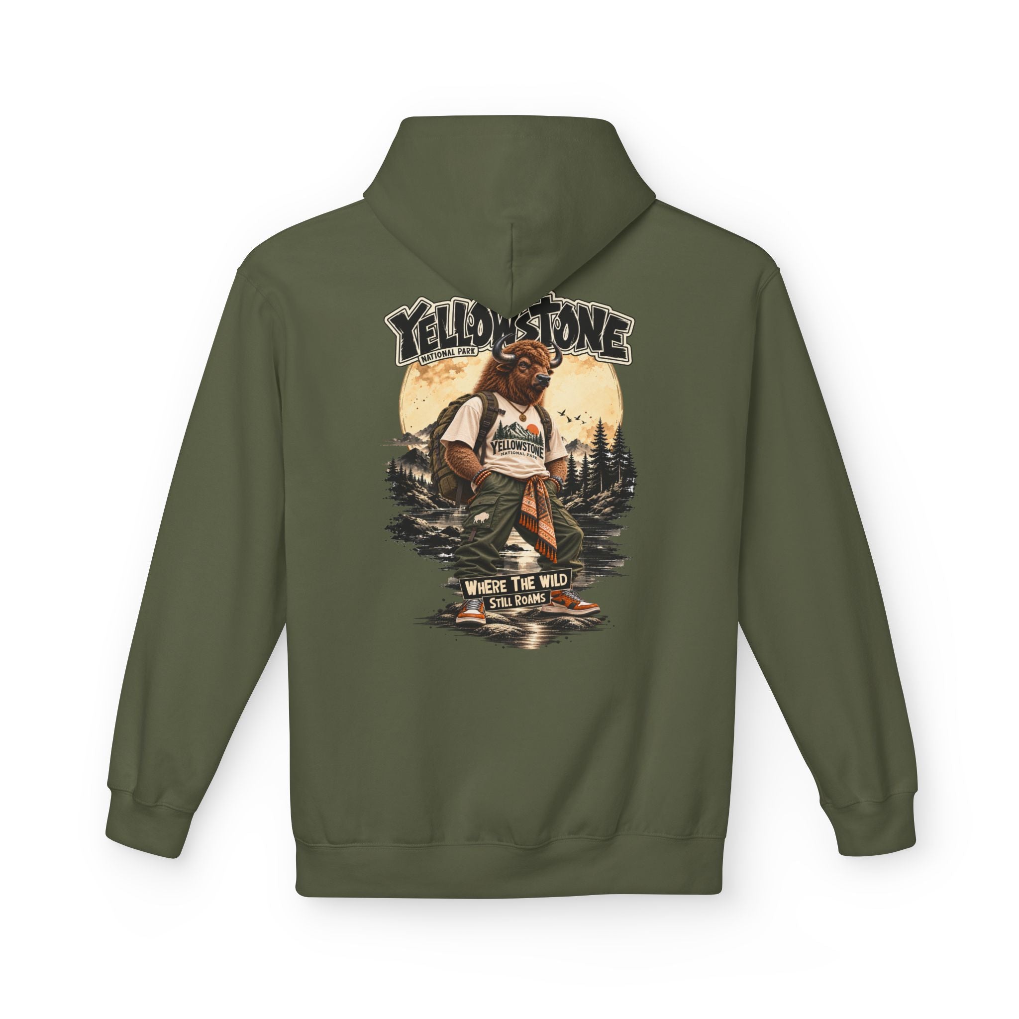 Yellowstone Bison – Where the Wild Still Roams Hoodie