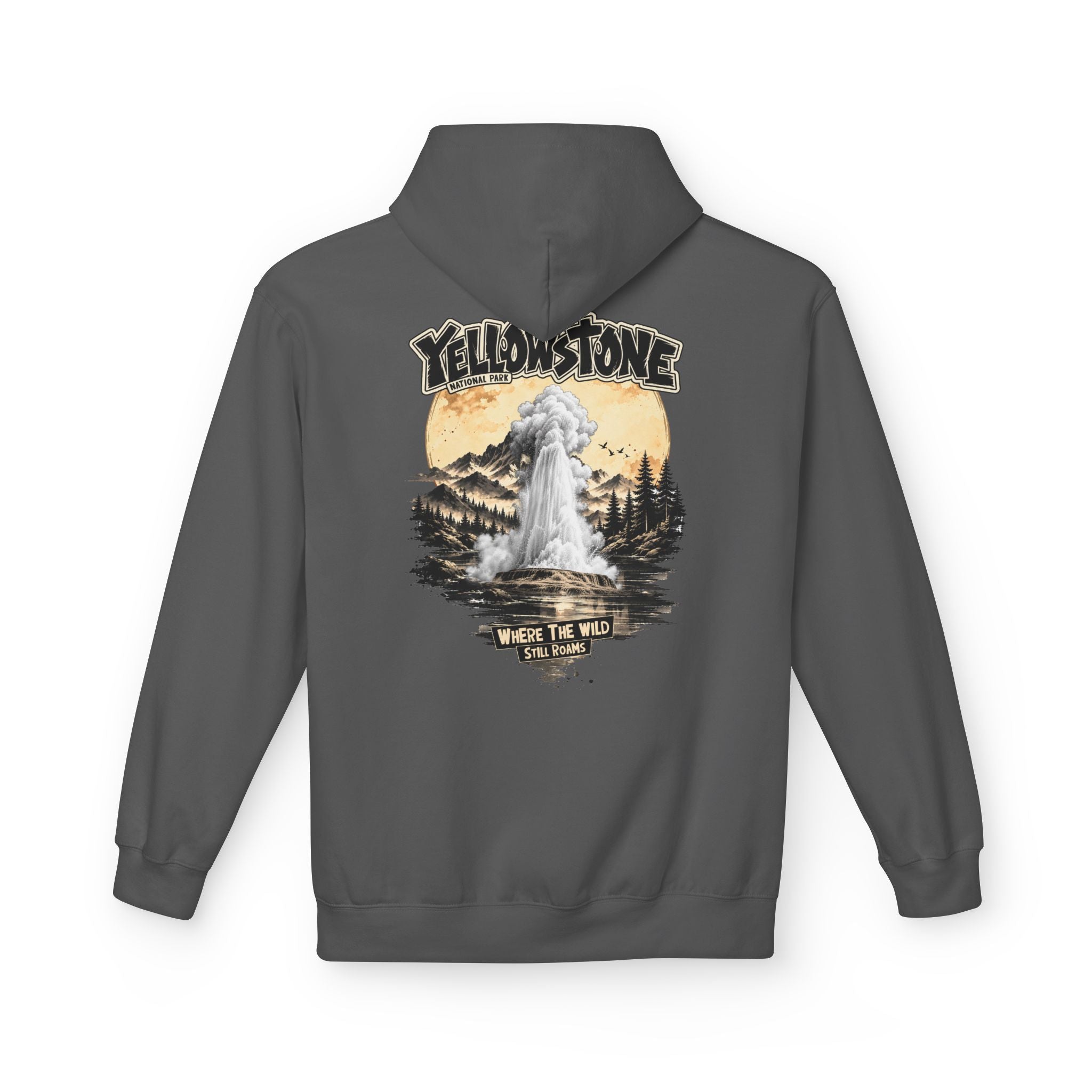 Yellowstone Old Faithful – Where the Wild Still Roams Hoodie Model1