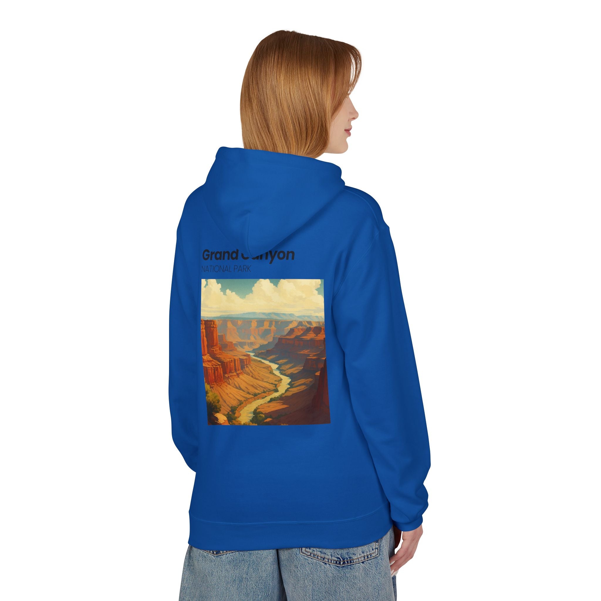 Grand Canyon Vintage Poster Hoodie | National Park Canyon Art