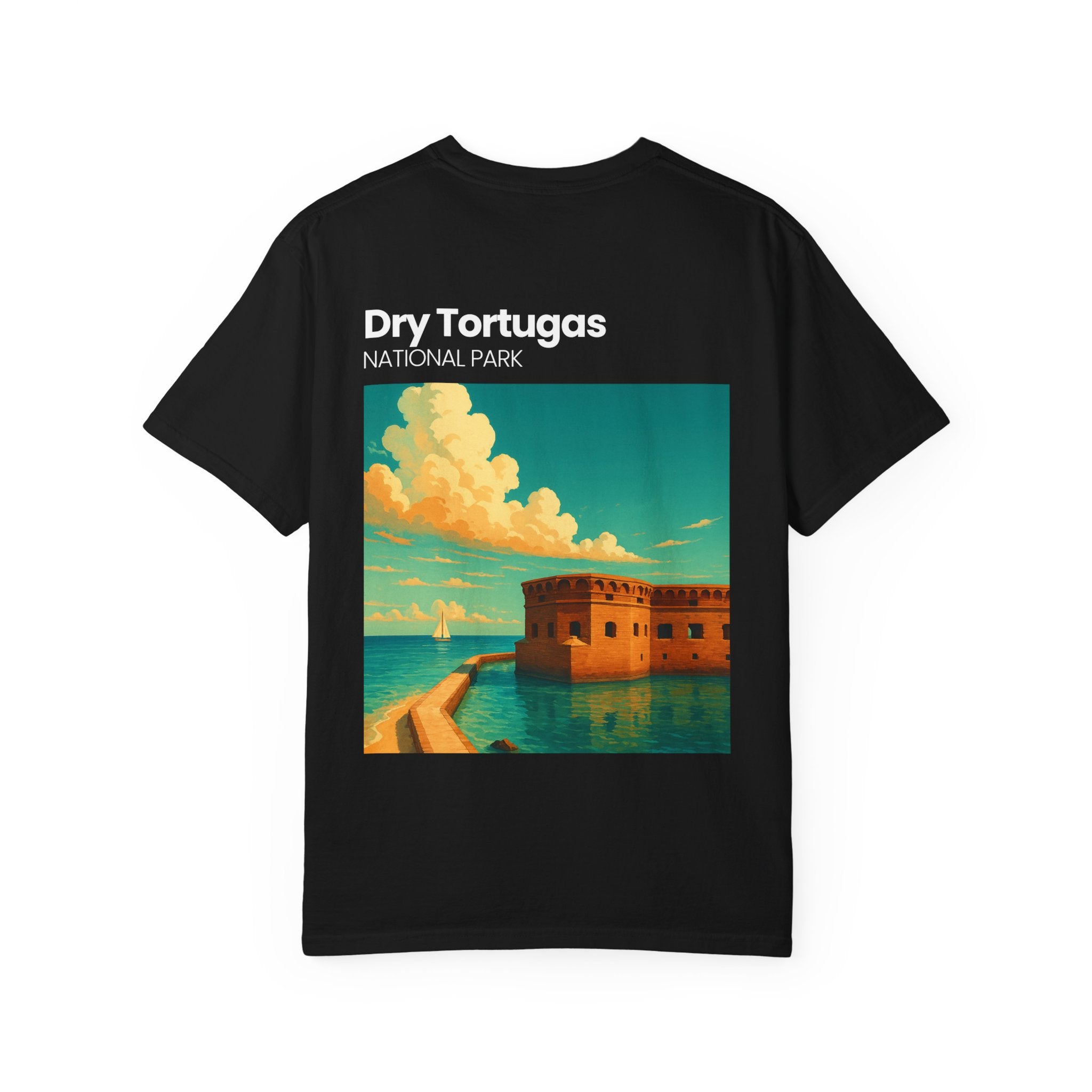 Dry Tortugas National Park Poster T-shirt | Vintage Fort Illustration