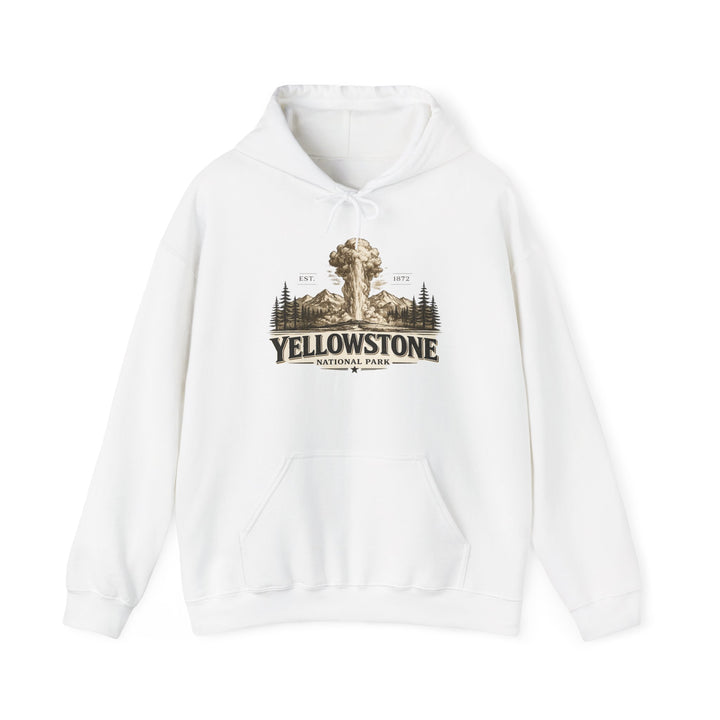 Yellowstone Old Faithful Hoodie – Where the Wild Still Roams