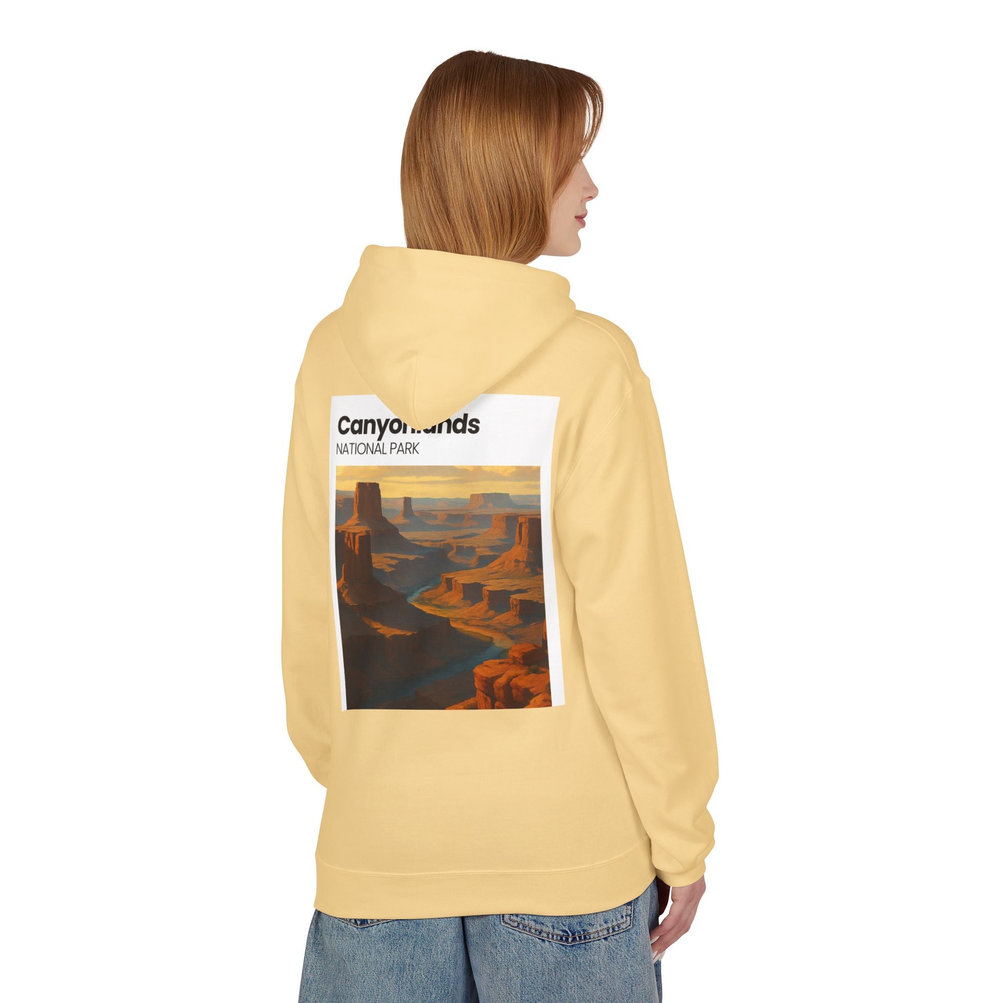 Canyonlands National Park landscape Hoodie | Retro desert canyon art