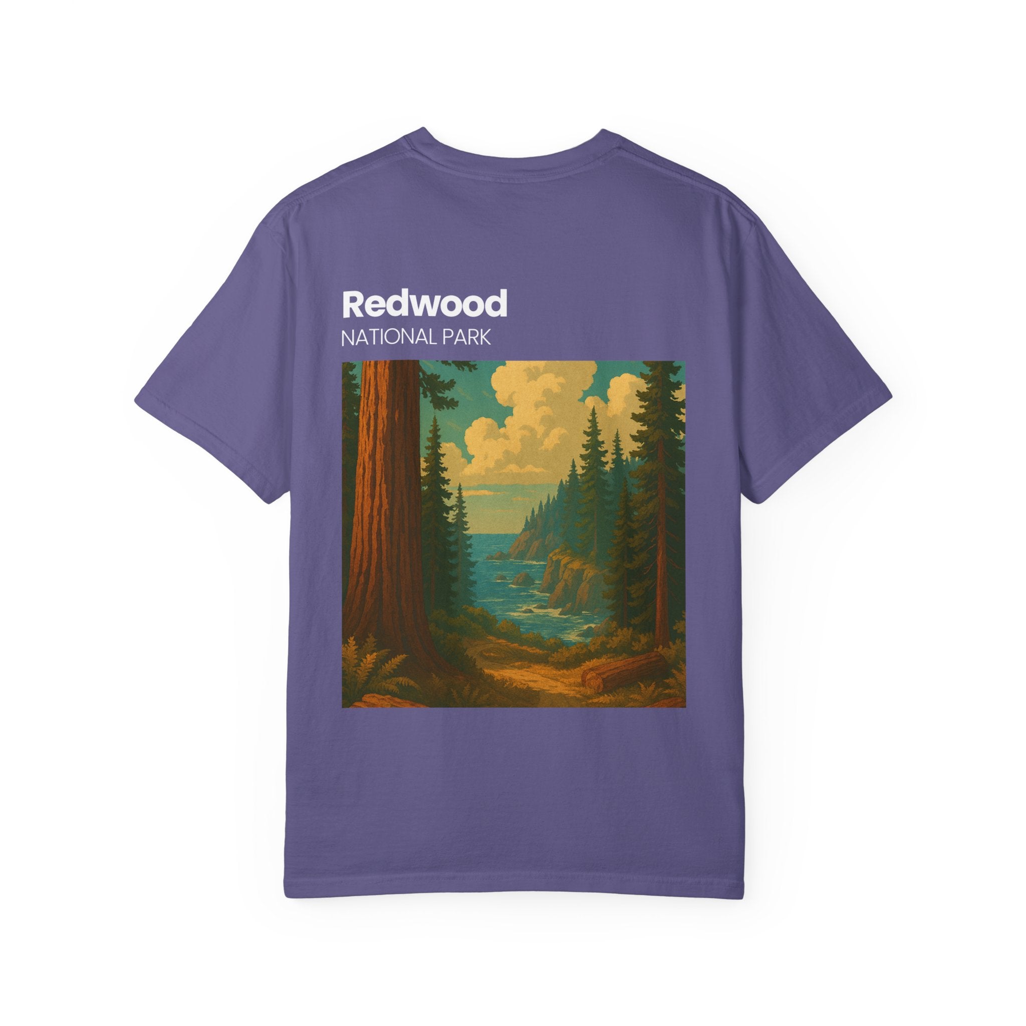Redwood National Park landscape T-Shirt | Vintage nature scene