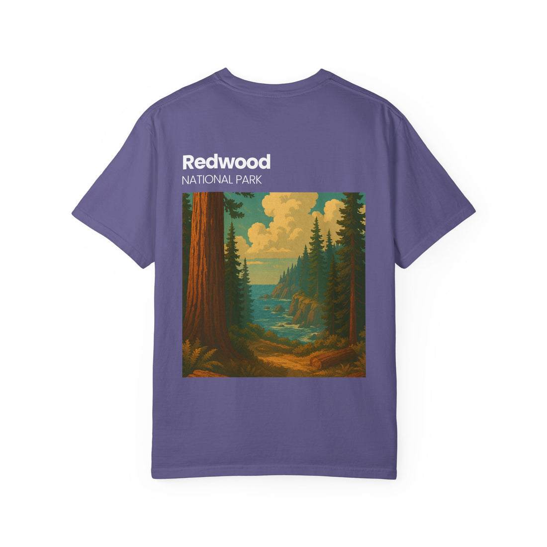 Redwood National Park landscape T-Shirt | Vintage nature scene
