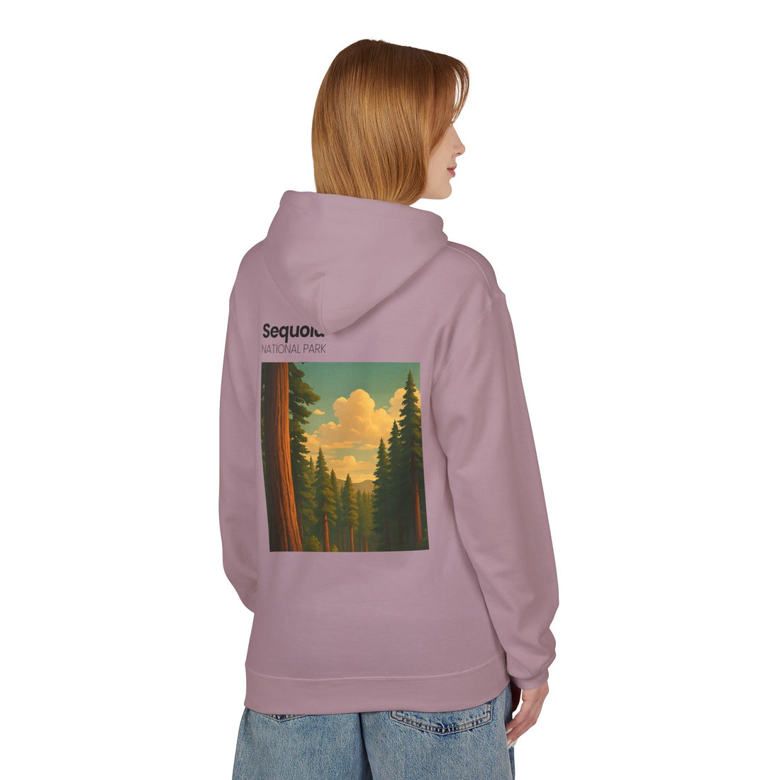 Sequoia National Park Vintage Poster Hoodie | Forest Landscape Sweatshirt