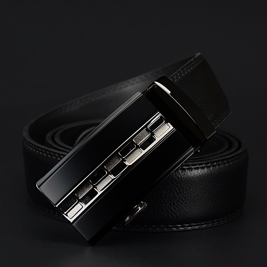Business fashion casual two-layer leather belt