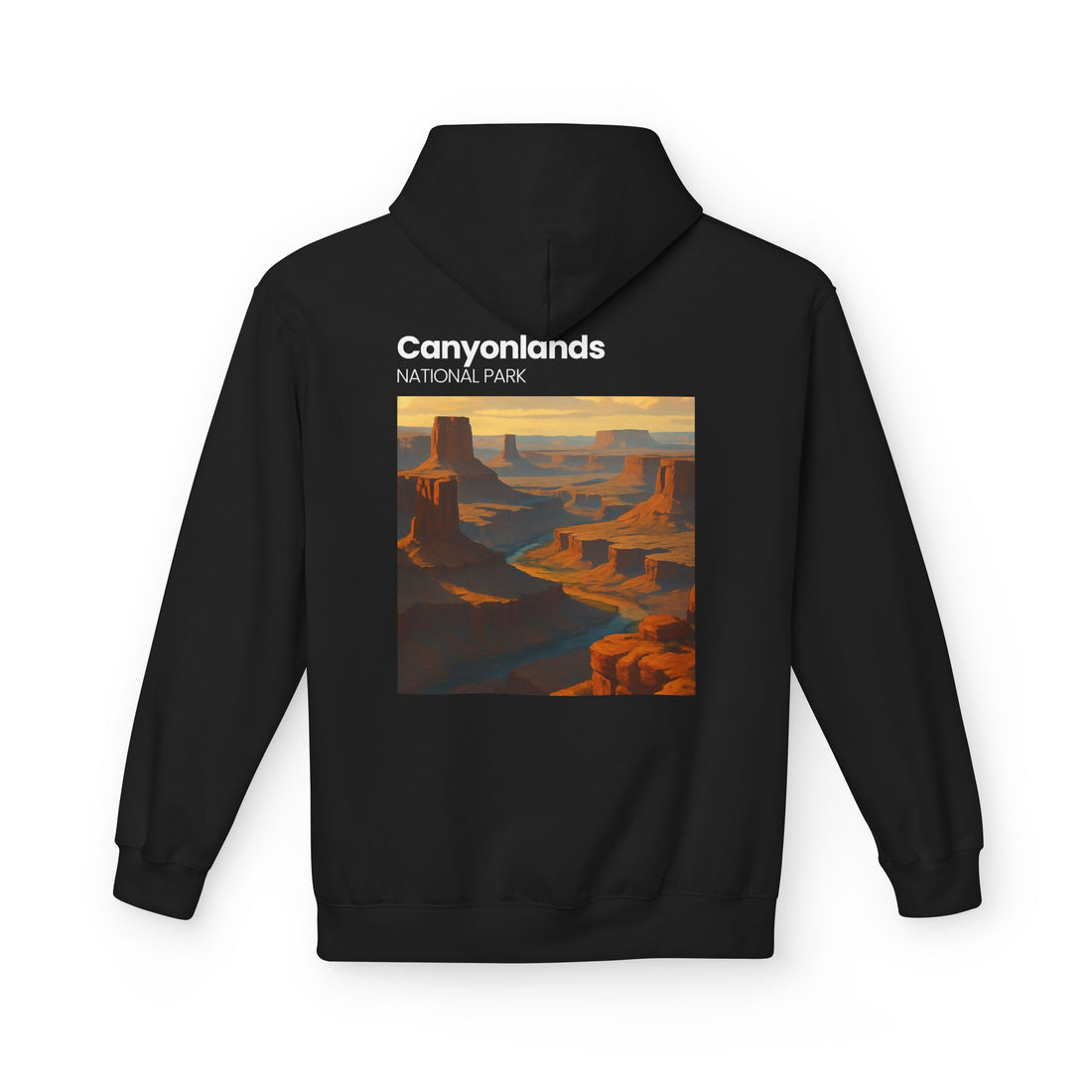 Canyonlands National Park landscape Hoodie | Retro desert canyon art