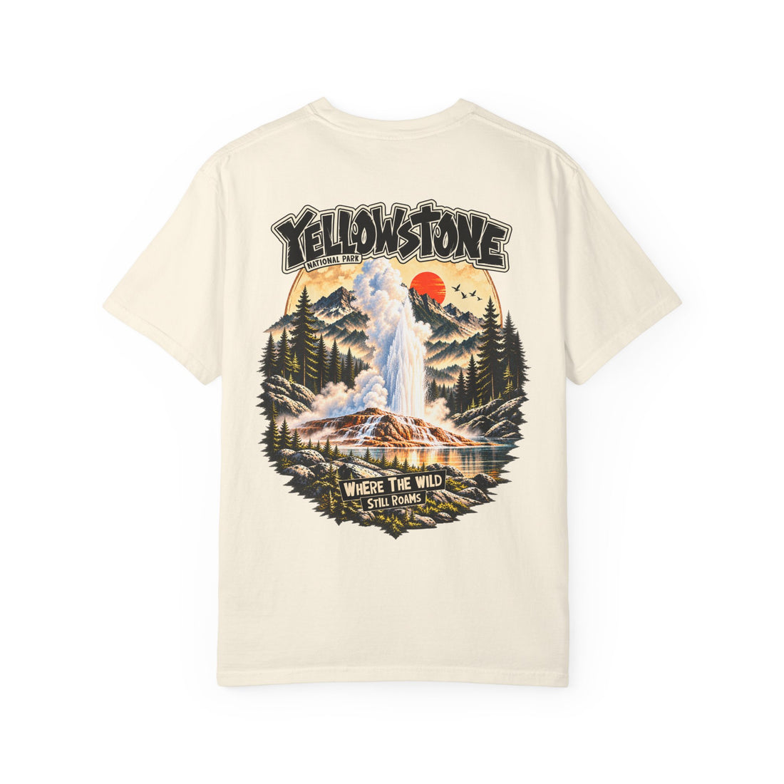 Yellowstone Old Faithful – Where the Wild Still Roams T-Shirt Model1