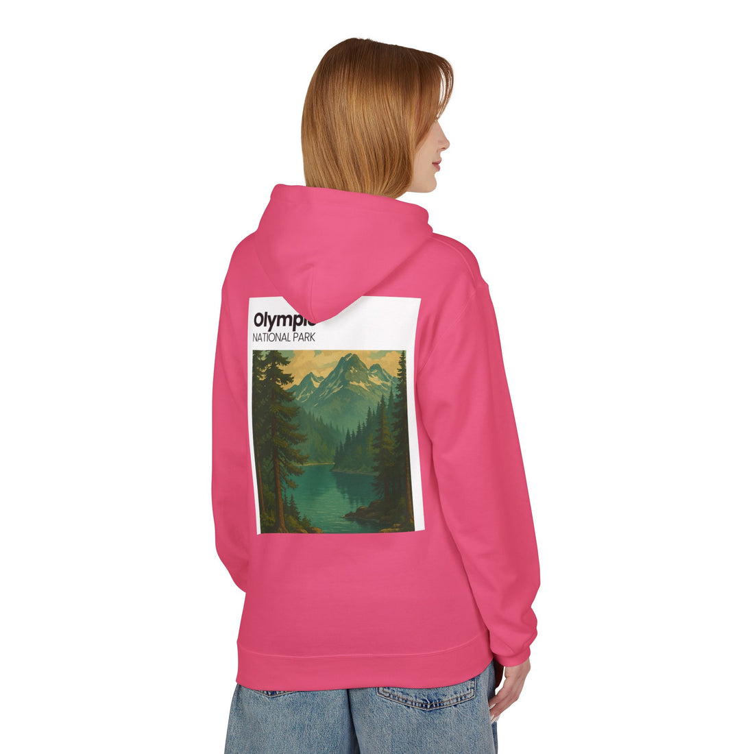 Olympic National Park landscape Hoodie | Mountain Lake Scenic Apparel