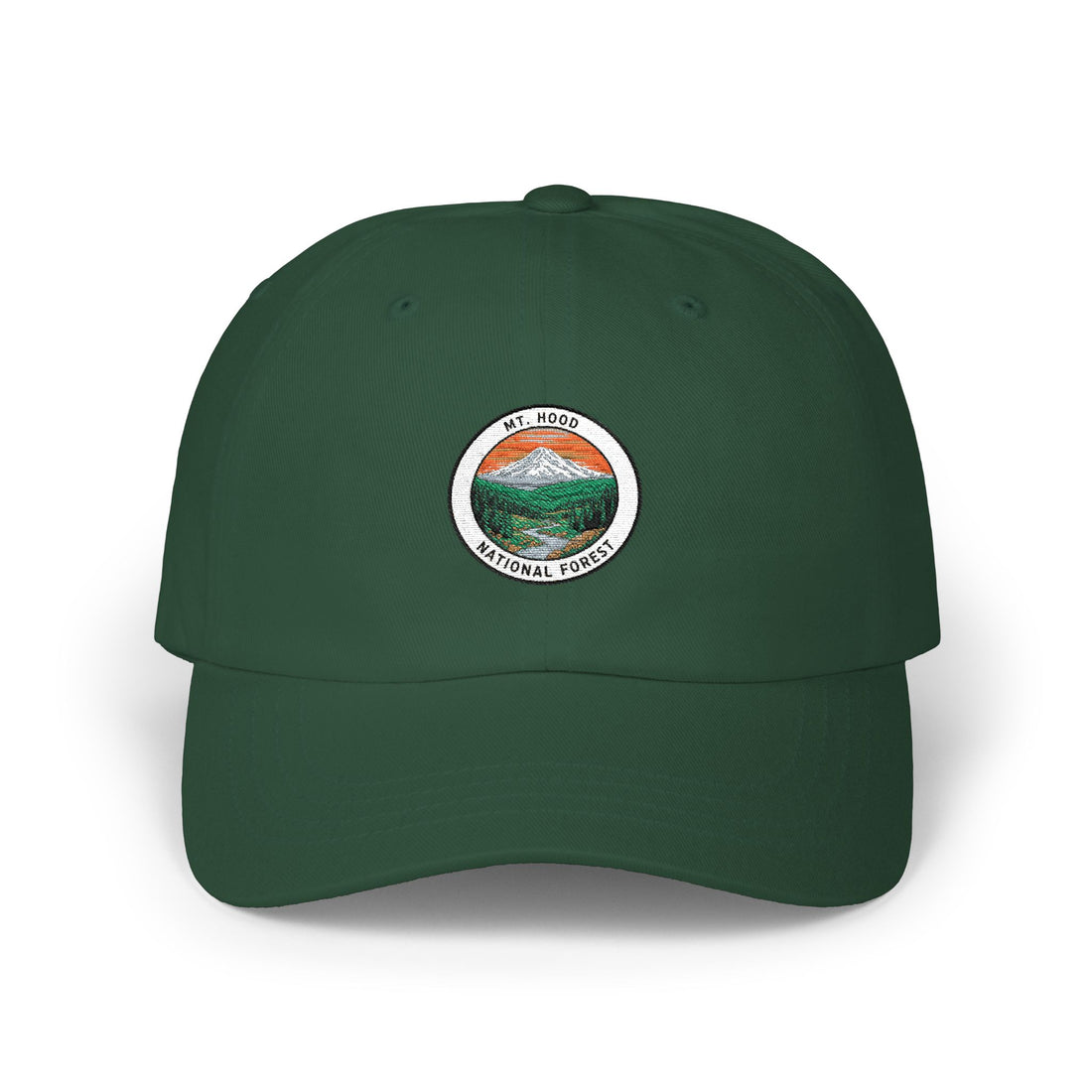 Mountain Hood National Forest Patch Dad Cap | Outdoor Hiking Patch Cap