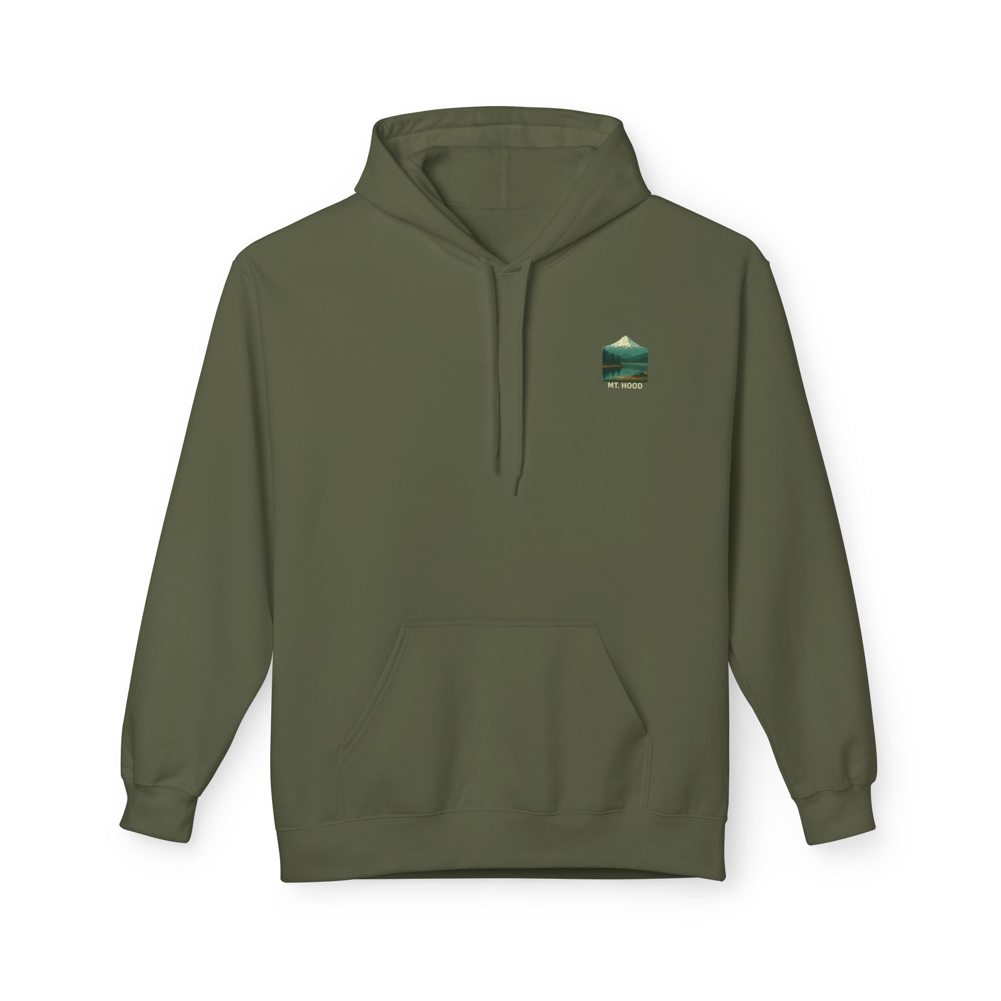 Mt. Hood National Park landscape Hoodie | Vintage mountain poster design