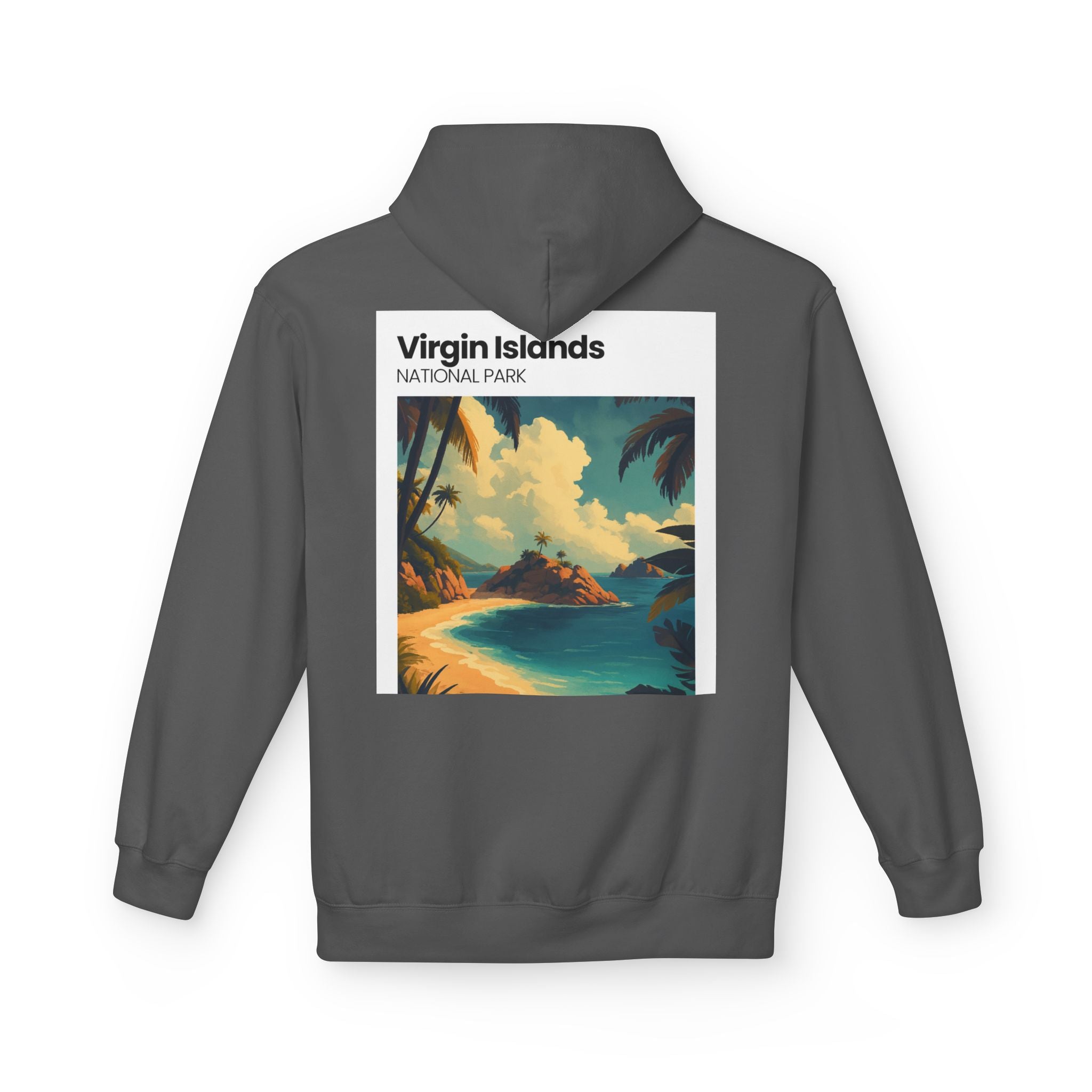 Virgin Islands National Park Beach Hoodie | Tropical Island Sunset