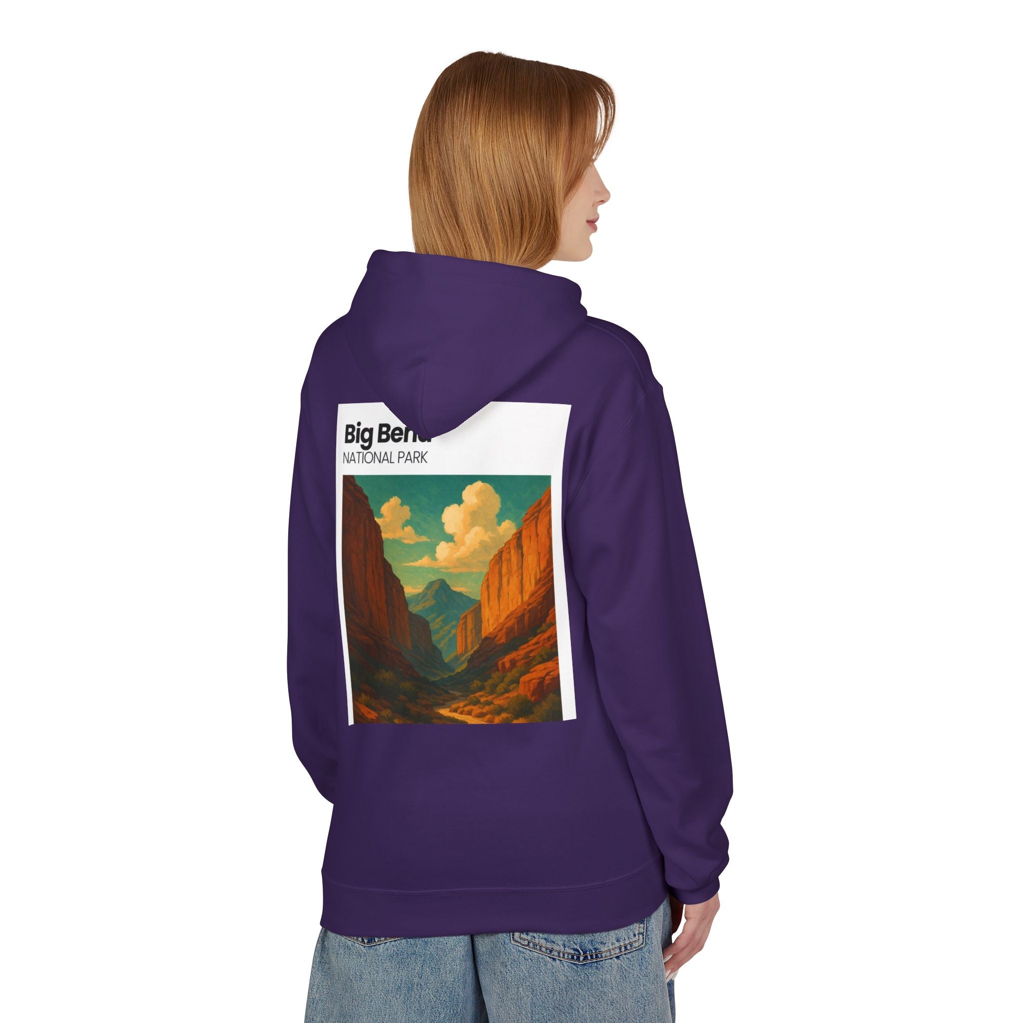 Big Bend National Park Hoodie | Vintage Canyon Landscape Print
