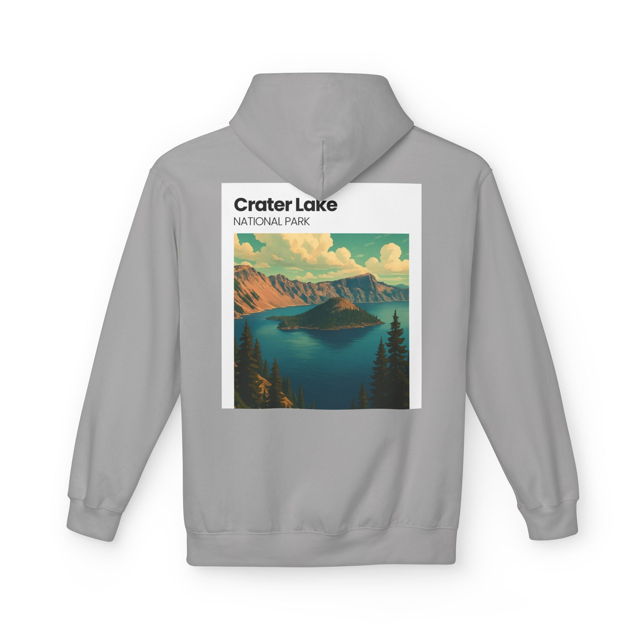 Crater Lake National Park Hoodie | Scenic Vintage Landscape