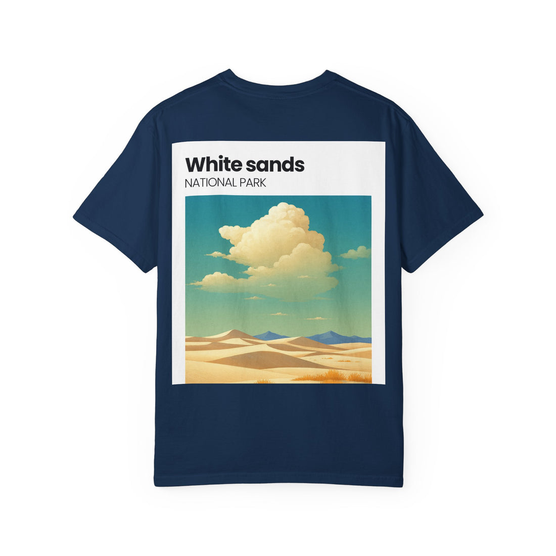 White Sands National Park desert landscape T-Shirt | retro cloud artwork