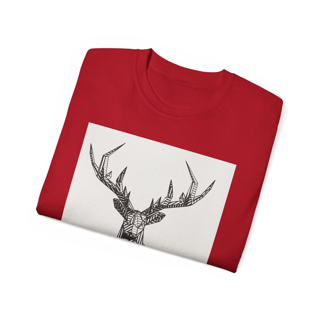 Geometric Deer Graphic Tee - Unisex Ultra Cotton T-Shirt