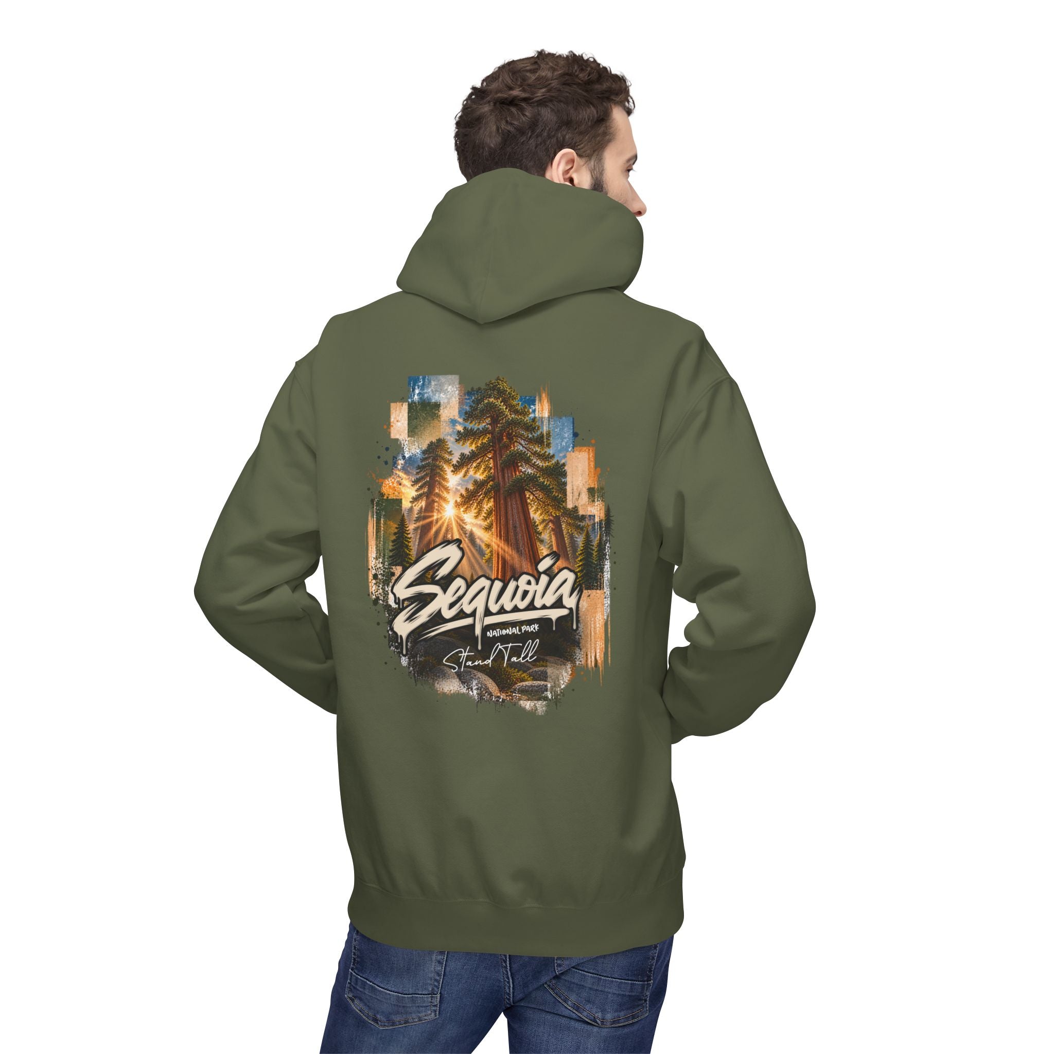 Sequoia National Park – Sun Beams Stand Tall Graphic Hoodie