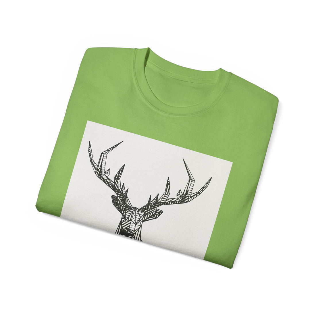 Geometric Deer Graphic Tee - Unisex Ultra Cotton T-Shirt