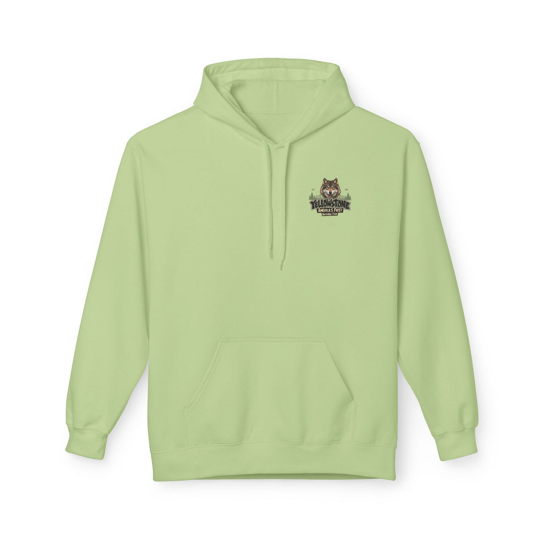 Yellowstone Wolf – Where the Wild Still Roams Hoodie