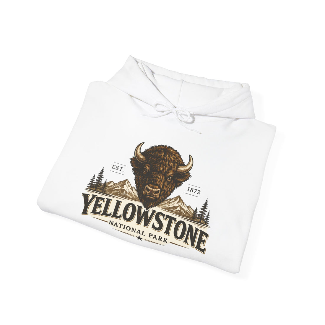 Yellowstone Bison Hoodie – Where the Wild Still Roams