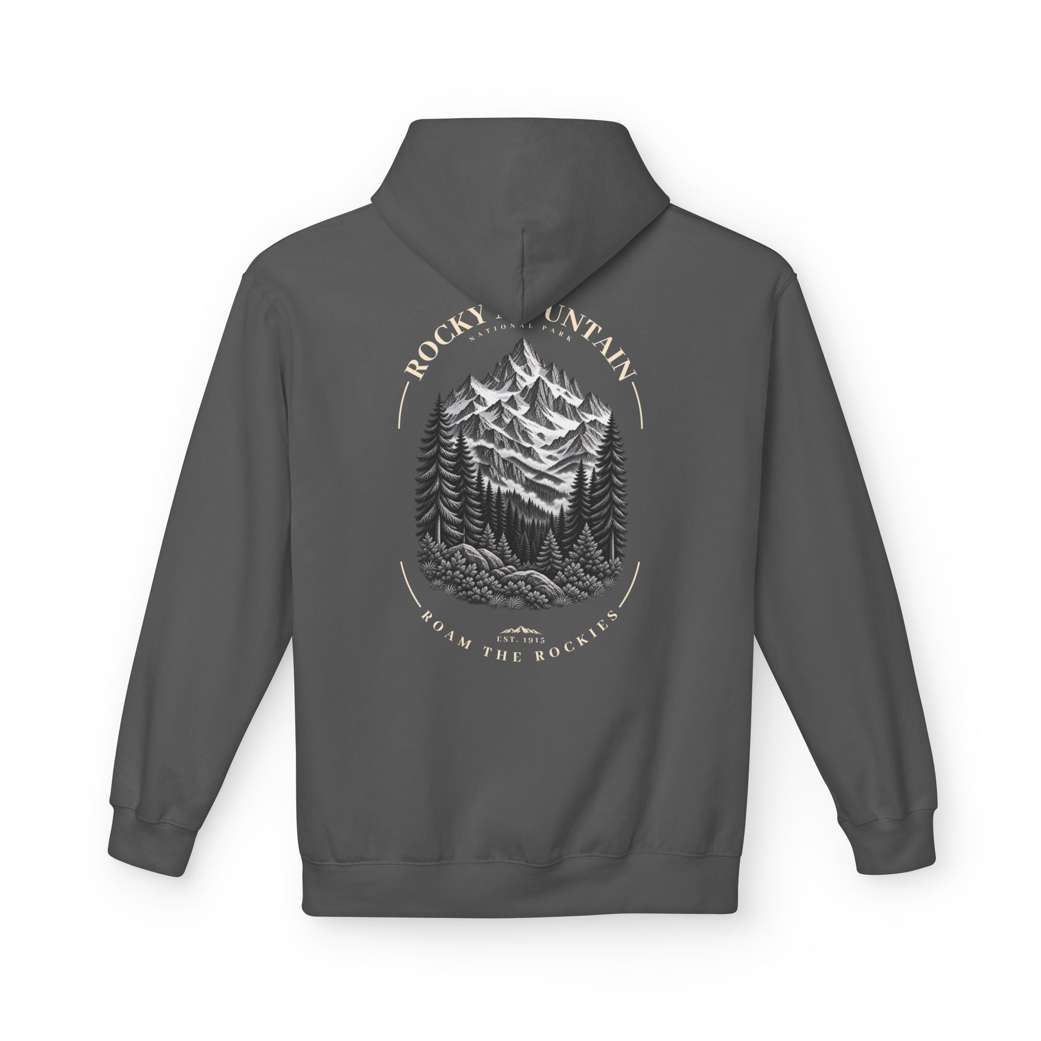 Rocky Mountain National Park Mountain Range Graphic Hoodie