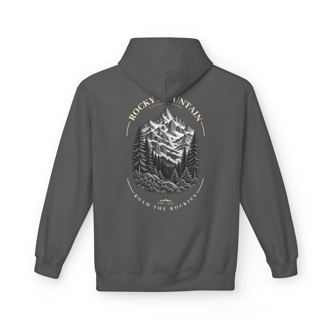 Rocky Mountain National Park Mountain Range Graphic Hoodie