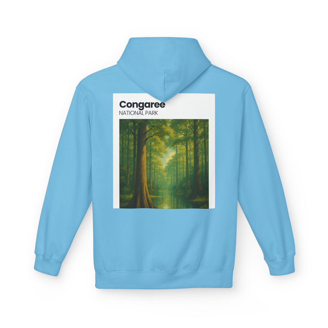 Congaree National Park Forest Scene Hoodie | Scenic Tree Landscape Pullover