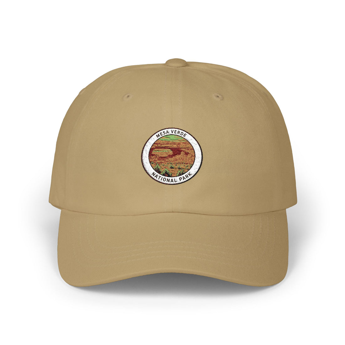 Sunset Mountains embroidered patch Dad Cap | scenic nature hat