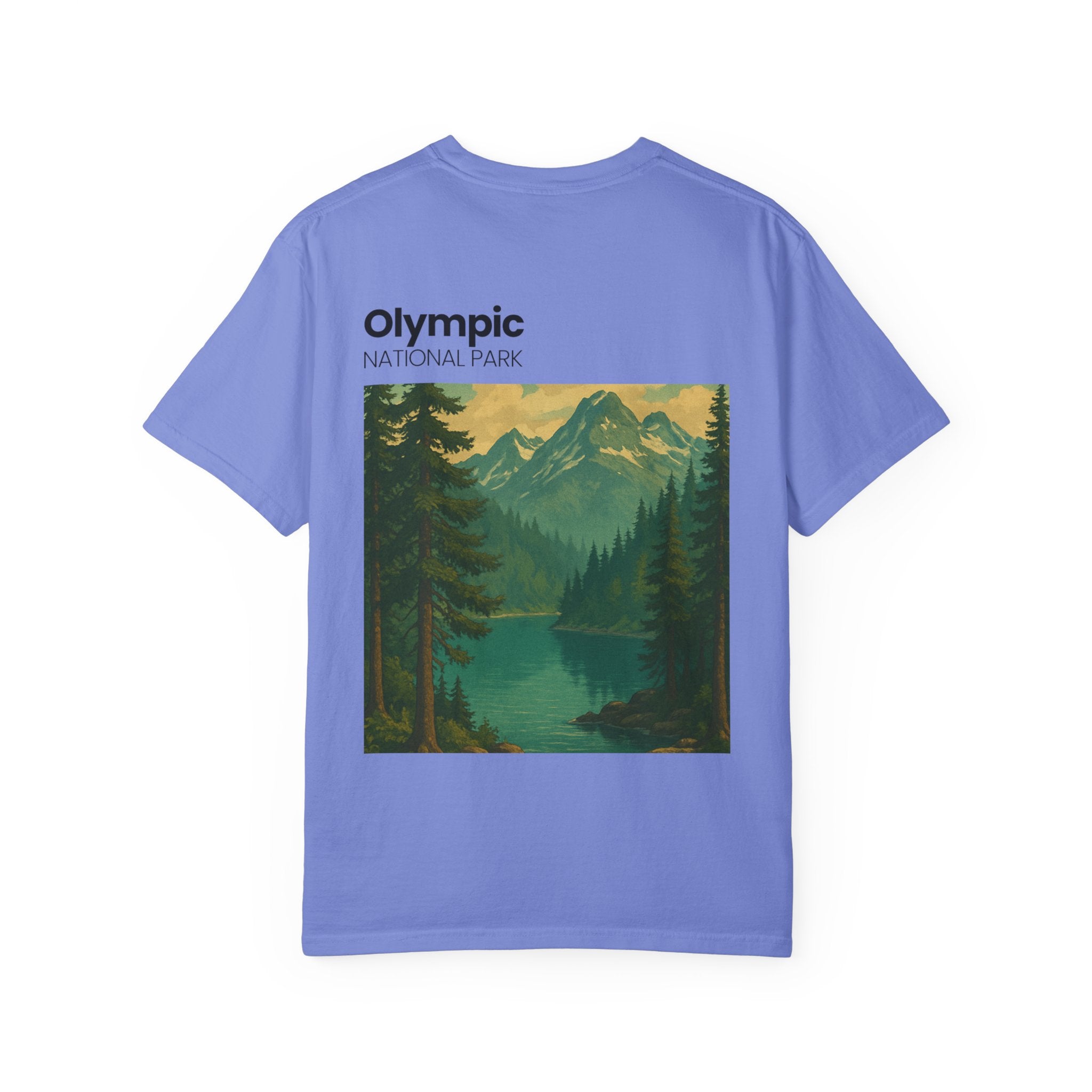 Olympic National Park landscape T-Shirt | mountain lake forest tee