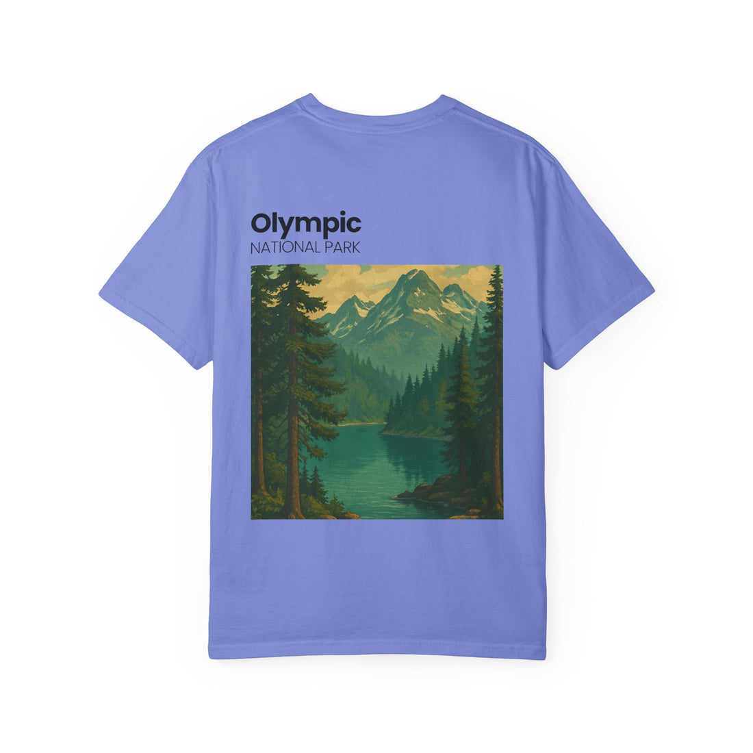Olympic National Park landscape T-Shirt | mountain lake forest tee