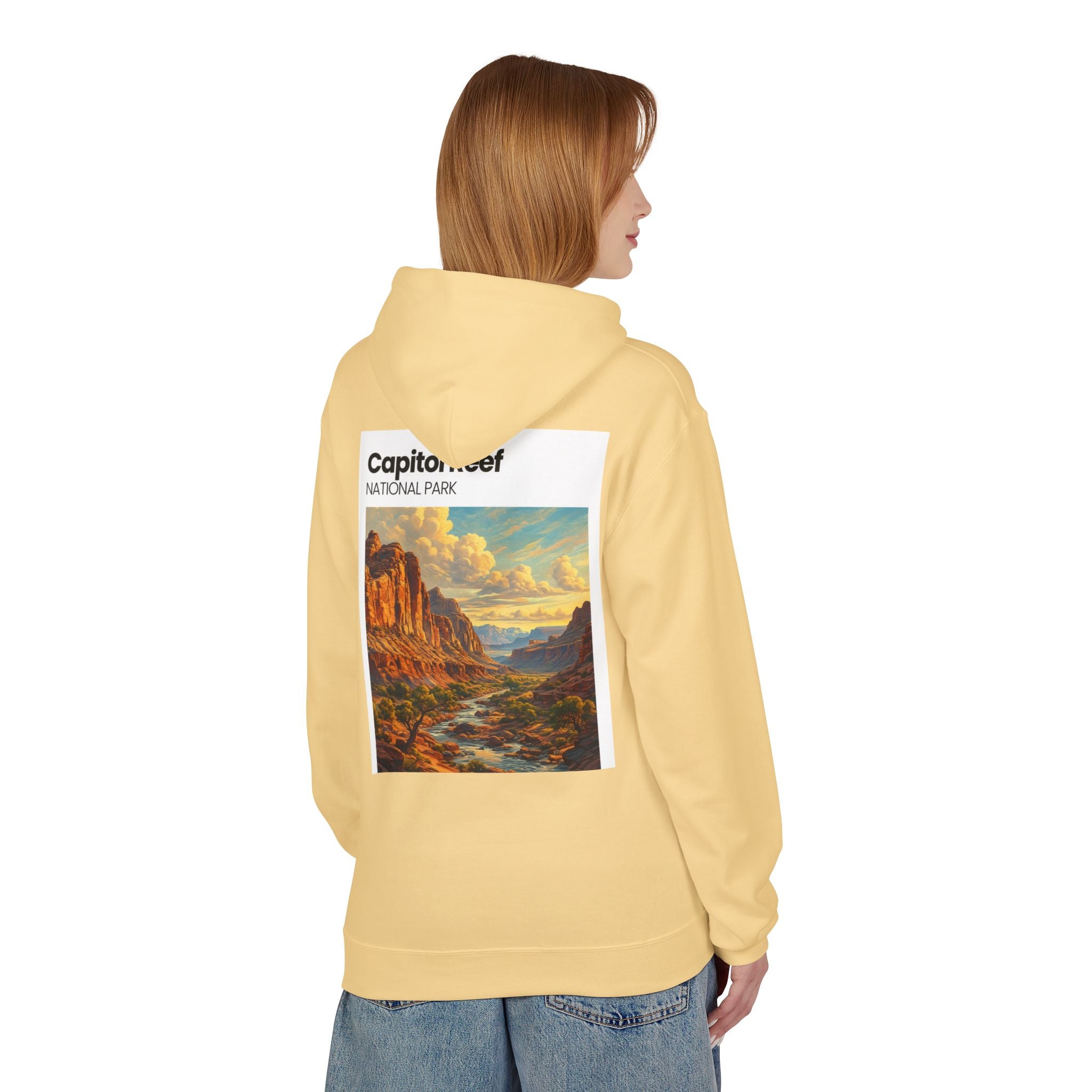 Capitol Reef National Park landscape Hoodie | Utah canyon scenic pullover