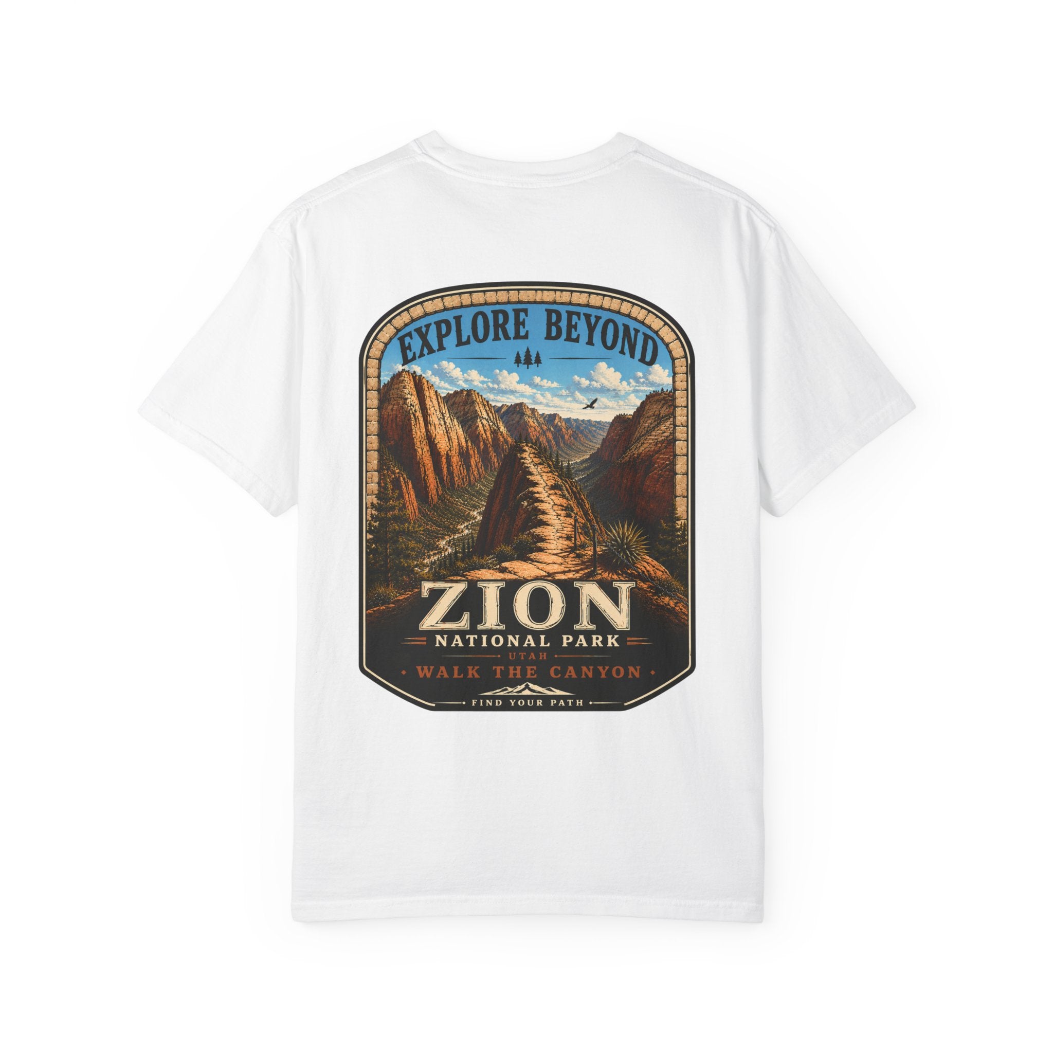 Angels Landing Zion National Park Vintage Graphic T-Shirt2