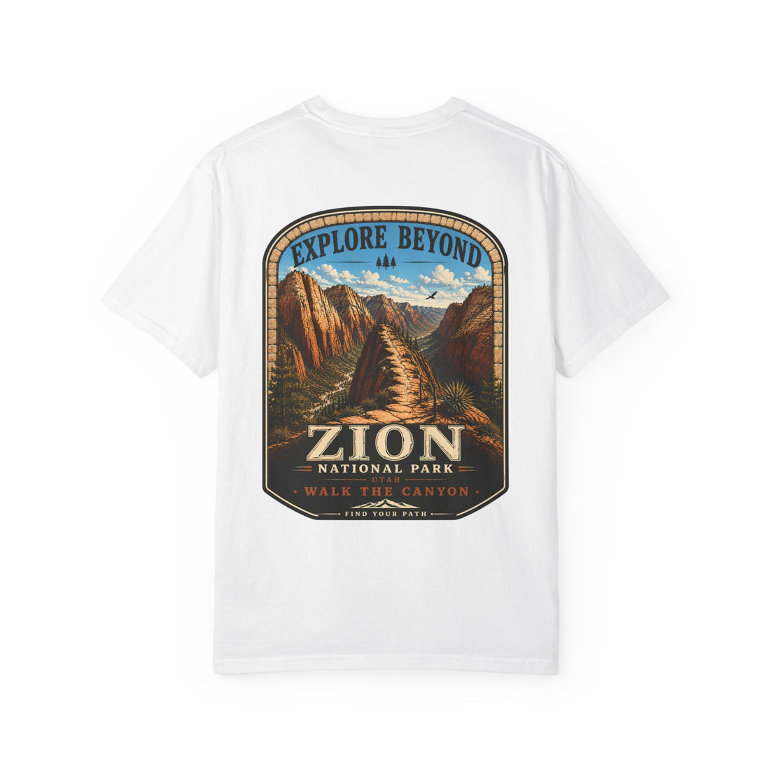 Angels Landing Zion National Park Vintage Graphic T-Shirt2
