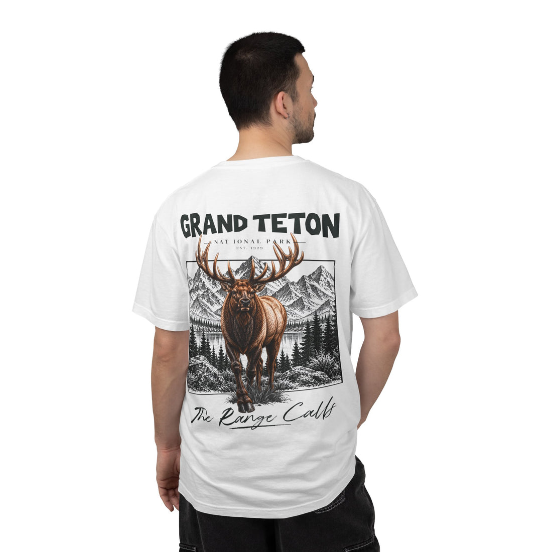 Grand Teton National Park Elk Graphic T-Shirt
