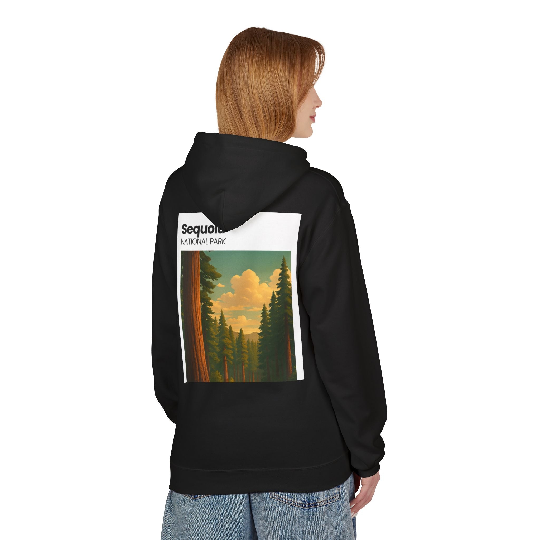 Sequoia National Park Vintage Poster Hoodie | Forest Landscape Sweatshirt