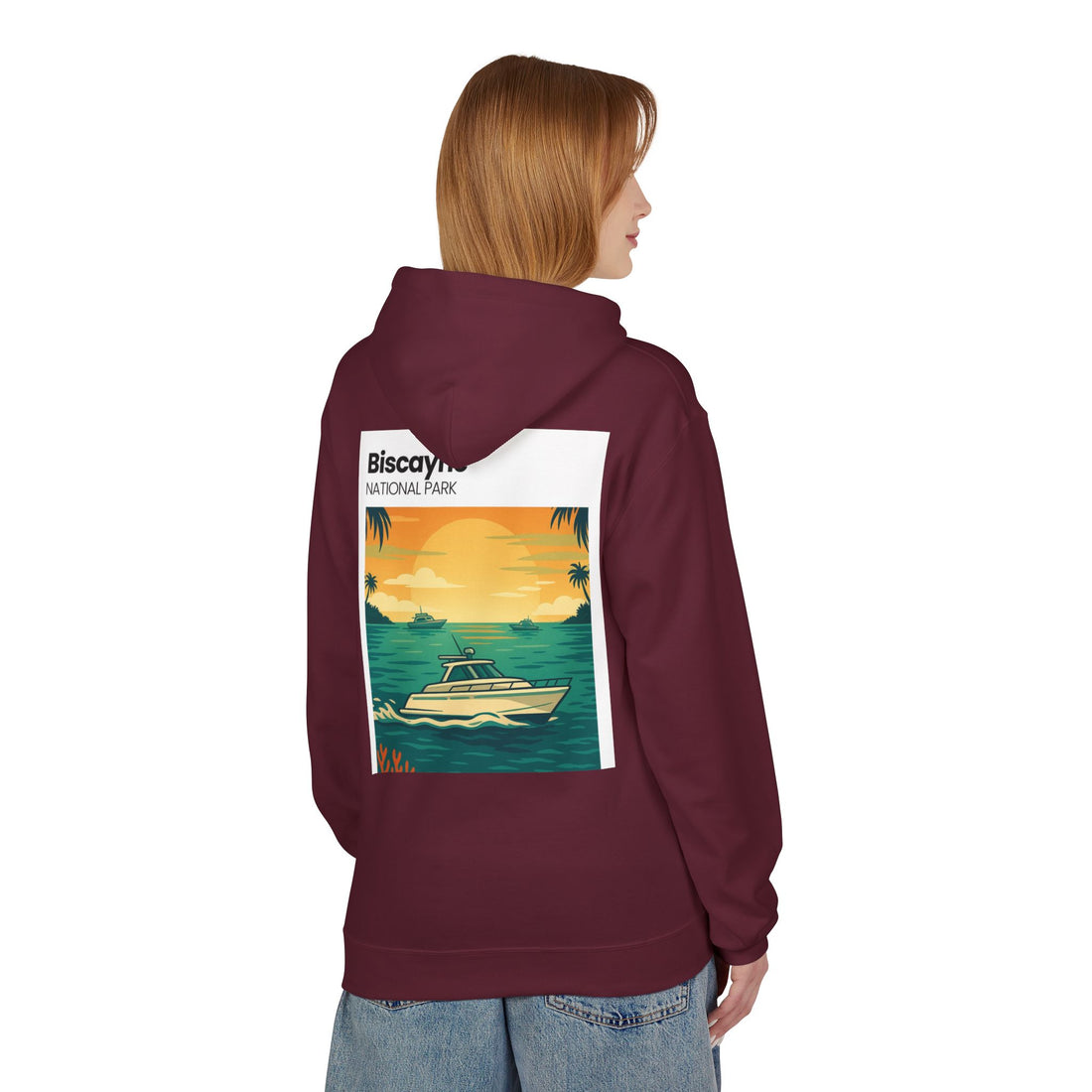 Biscayne National Park Boat Sunset Hoodie | Nautical Tropical Graphic