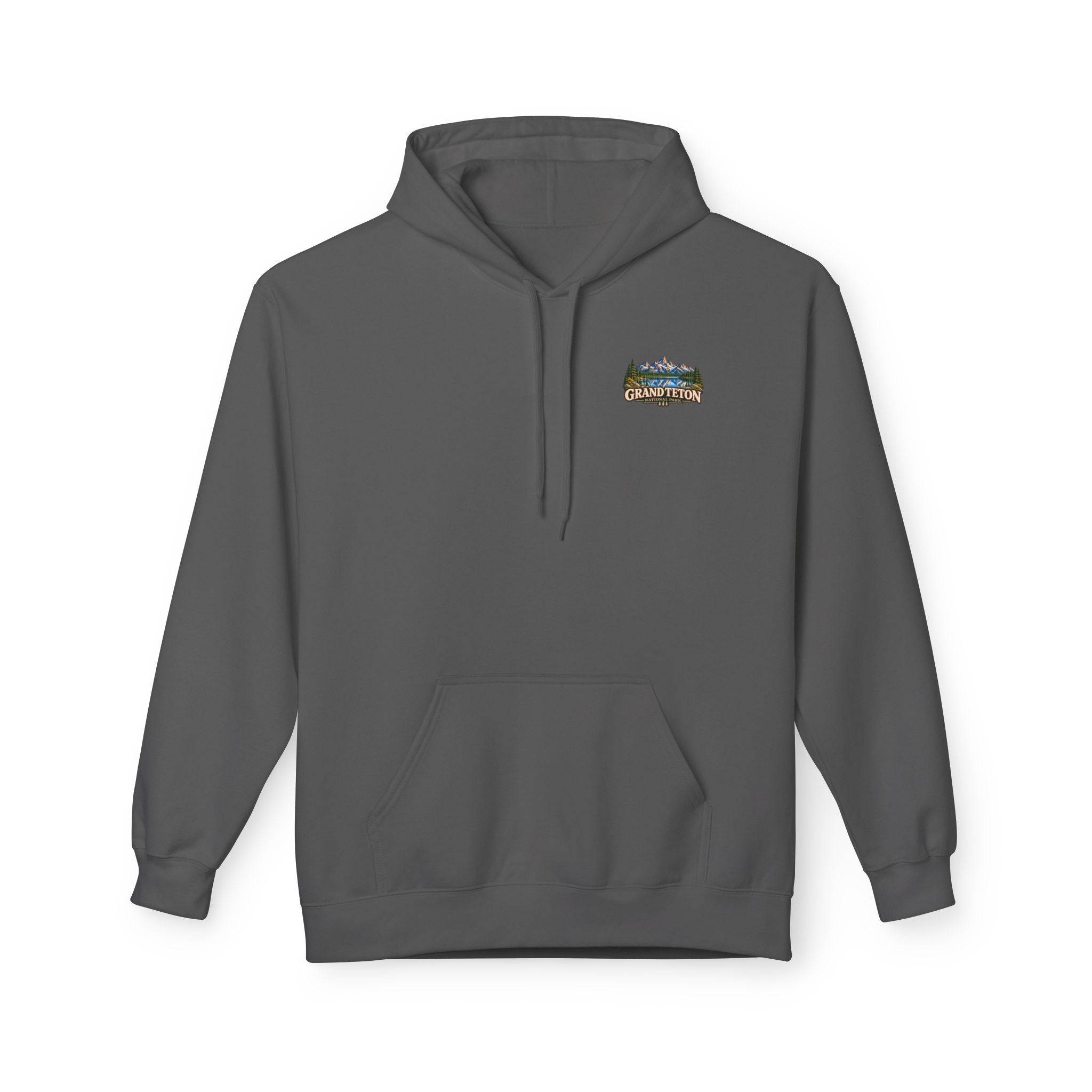 Grand Teton National Park Lake Reflection Graphic Hoodie
