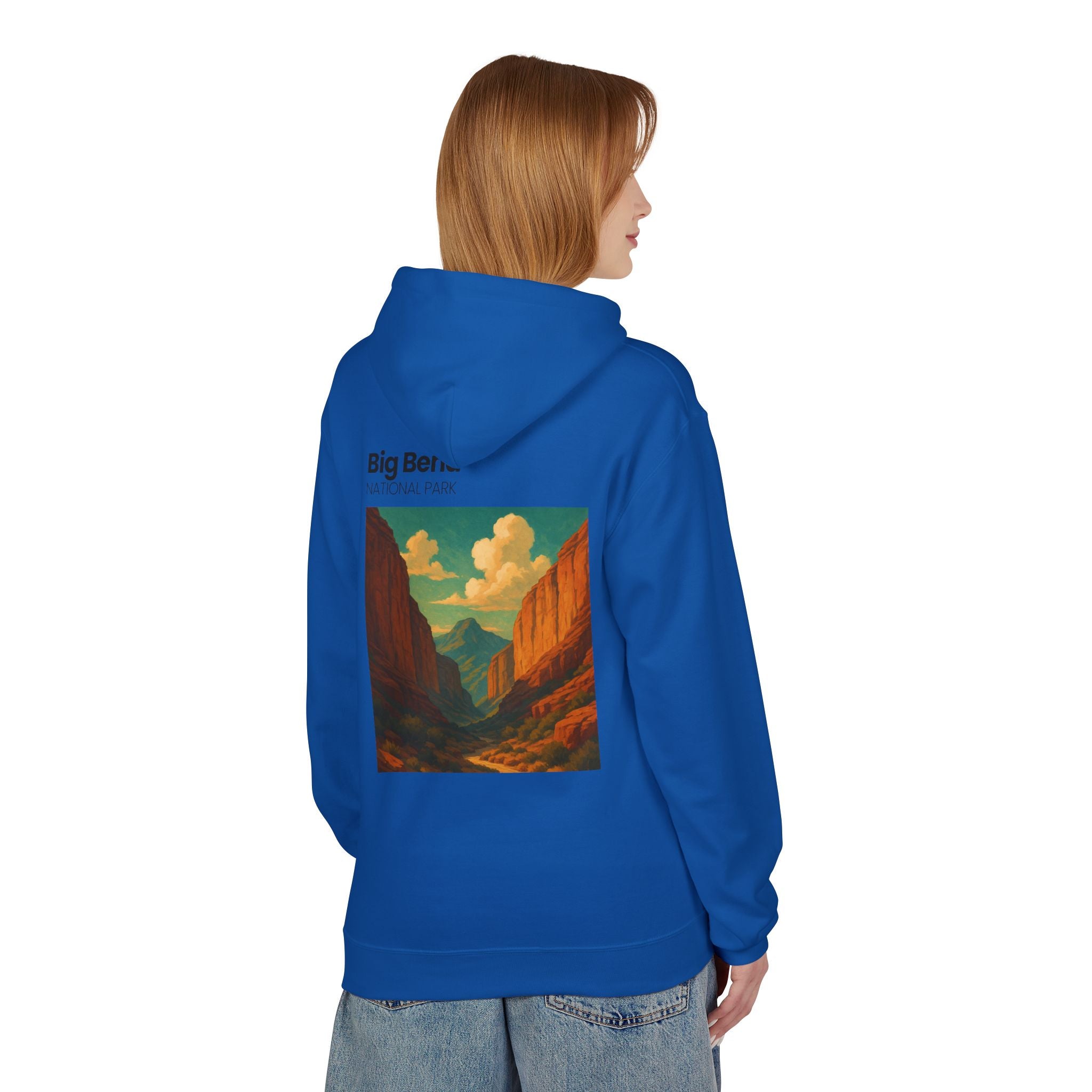 Big Bend National Park Hoodie | Vintage Canyon Landscape Print