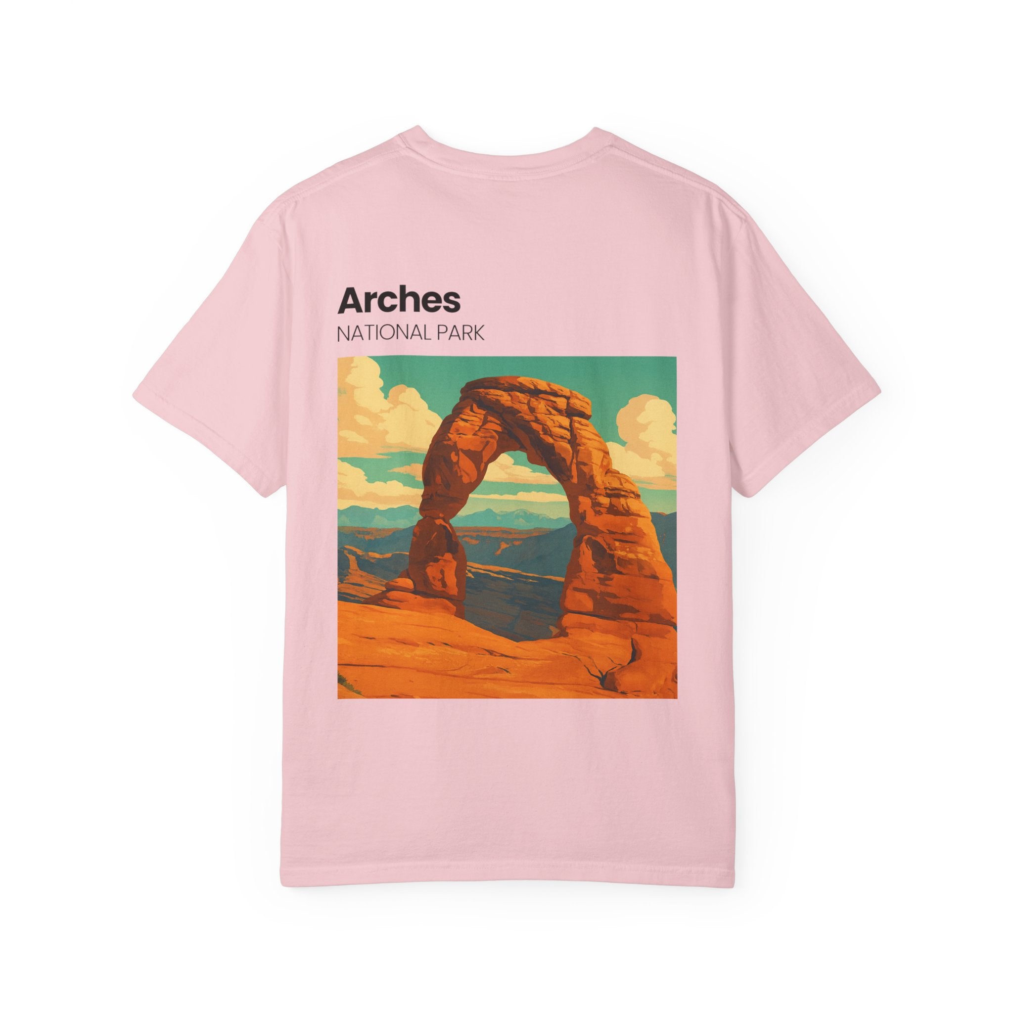 Hugging Dog Illustration T-Shirt | Small Chest Art