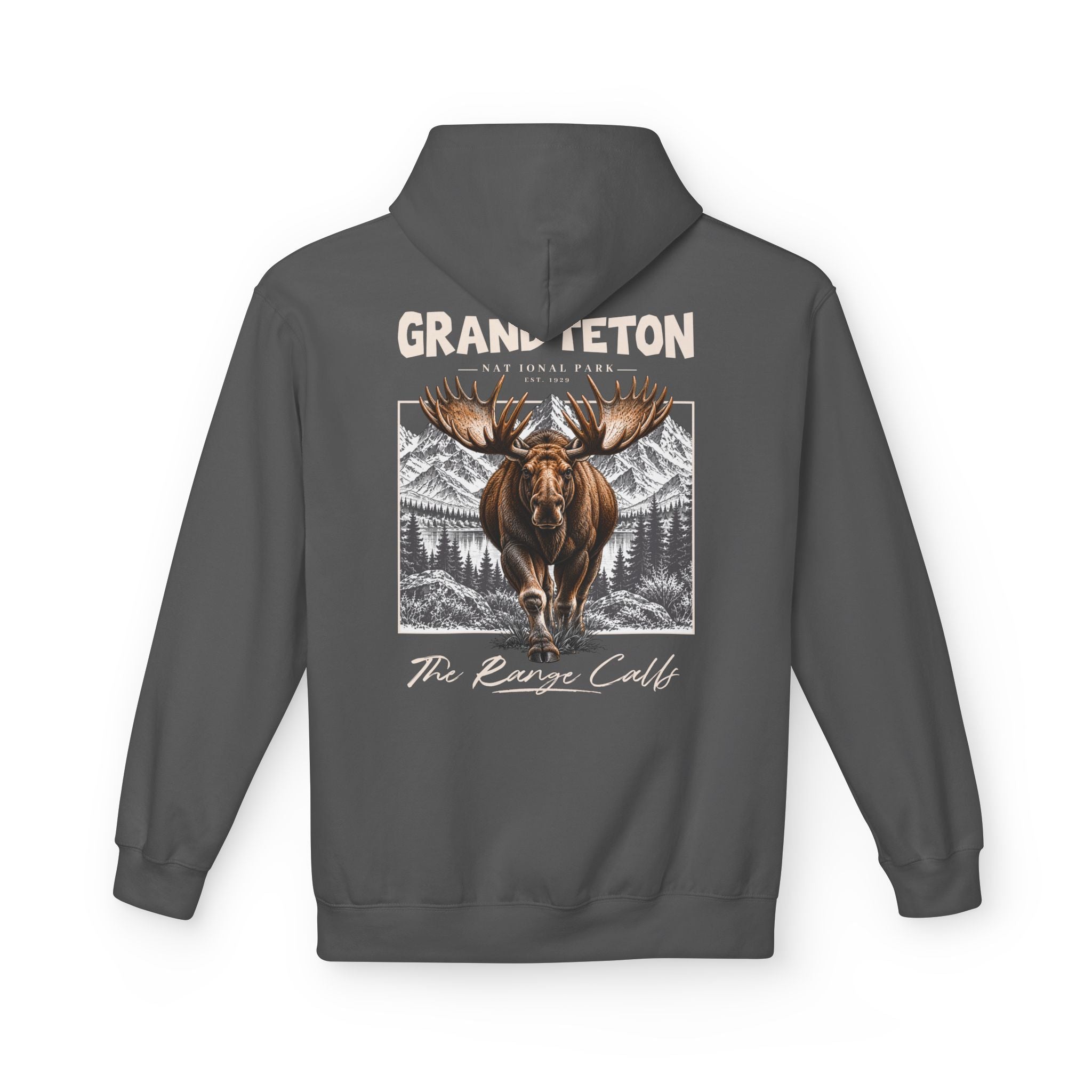 Grand Teton National Park Moose Graphic hoodie